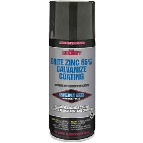 Aervoe 7008 13-Ounce 65% Zinc-Rich Brite Galvanize Coating Aerosol Spray Aervoe 7008 13-Ounce 65% Zinc-Rich Brite Galvanize Coating Aerosol Spray