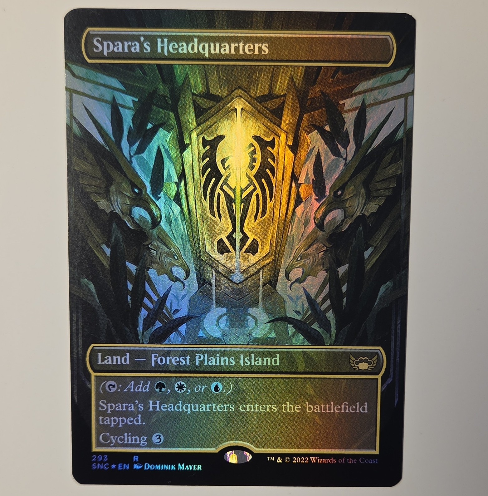 Wizards of the Coast MTG Spara\'s Headquarters SNC #293 Rare Borderless Foil Wizards of the Coast MTG Spara\'s Headquarters SNC #293 Rare Borderless Foil