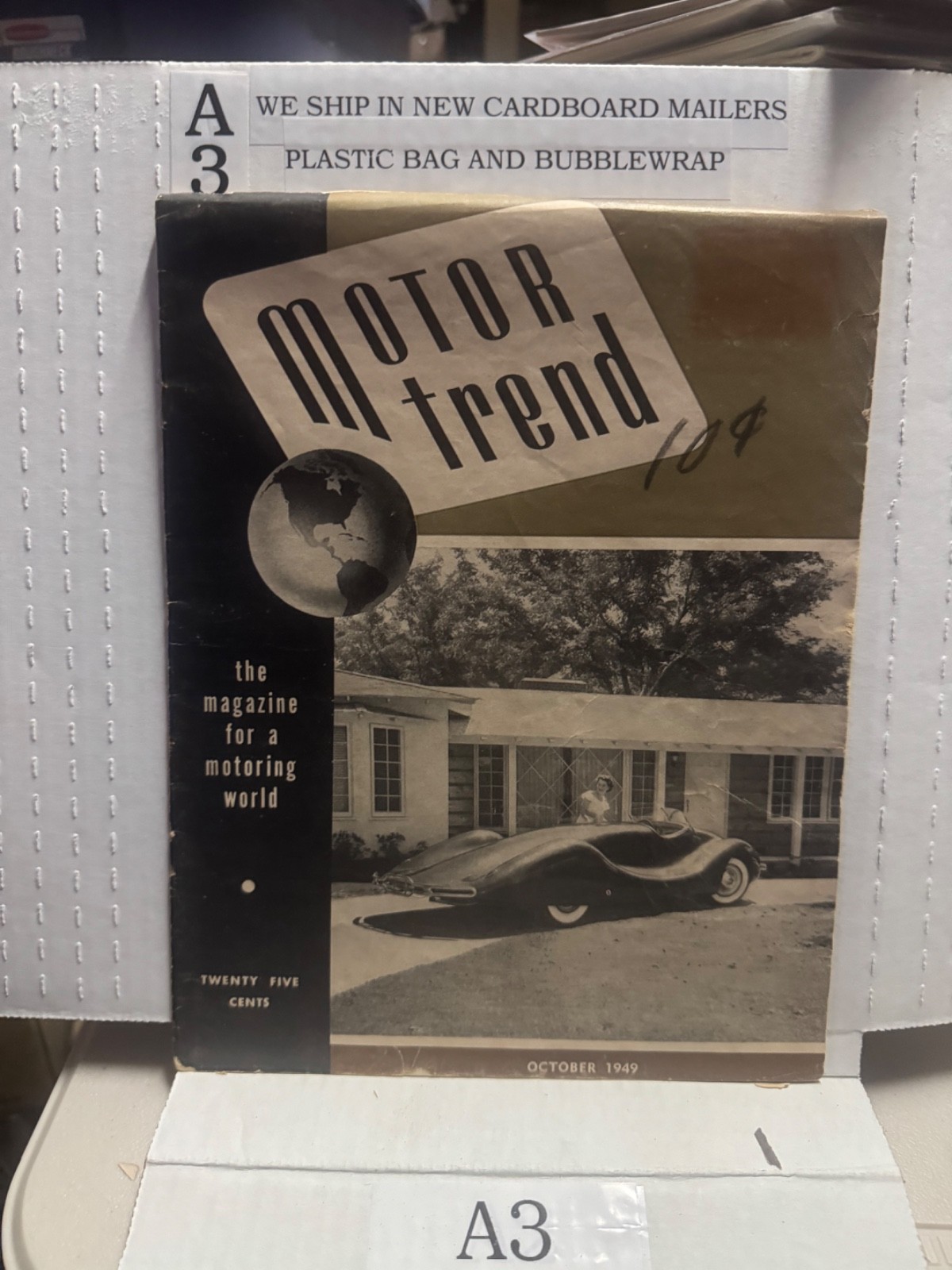 Vintage Motor Trend Magazine October 1949