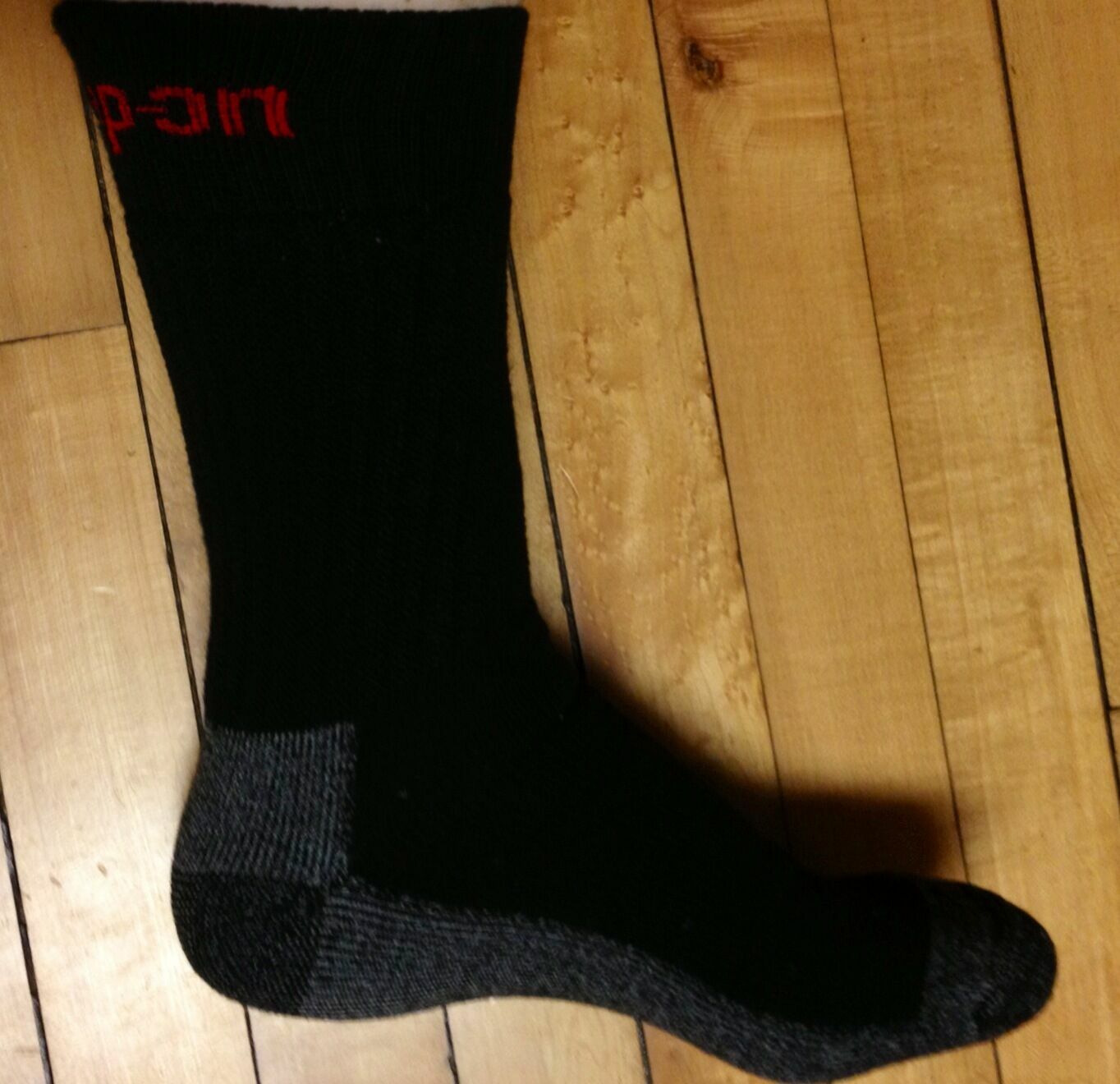 12 Pairs Men\'s Black Snap On Tools Crew Socks Large  to USA  New