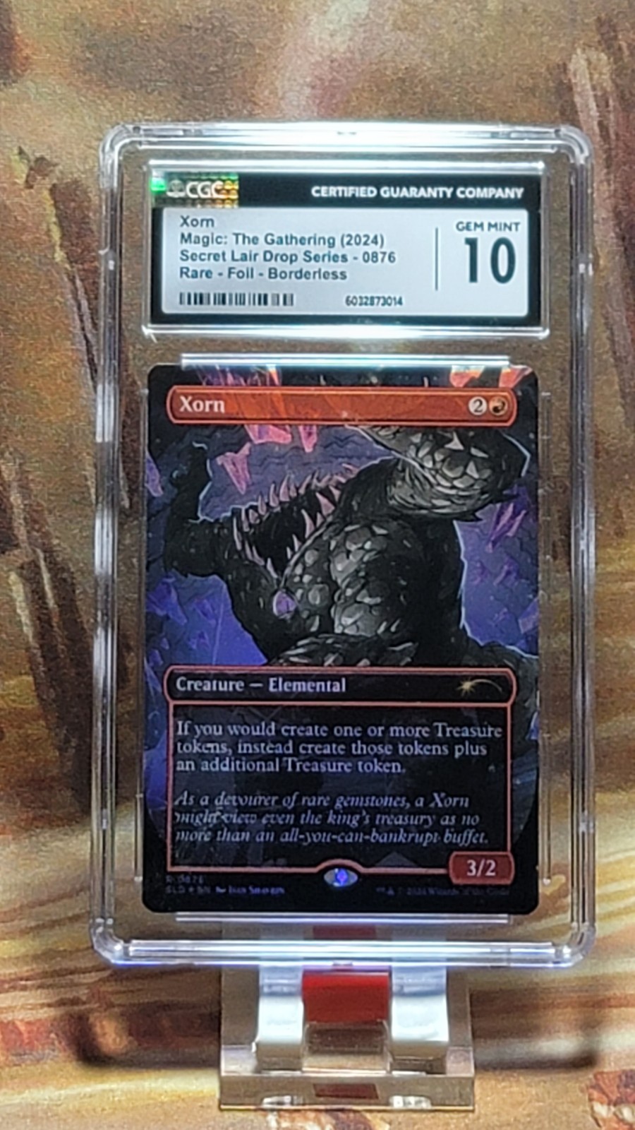 MTG Xorn #876 Rainbow Foil Secret Lair Drop - D&D  Bonus Card - Graded CGC 10 