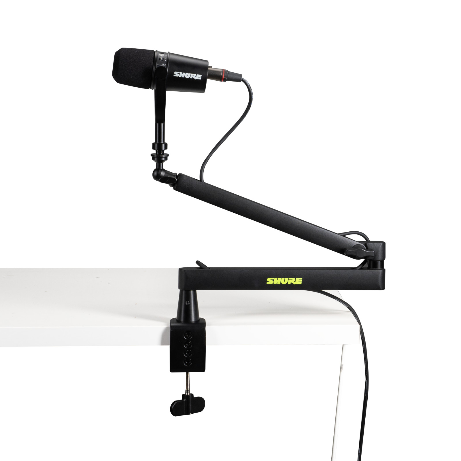 Shure by Gator Premium Low-Profile Desktop Adjustable Mic Boom Stand Shure by Gator Premium Low-Profile Desktop Adjustable Mic Boom Stand