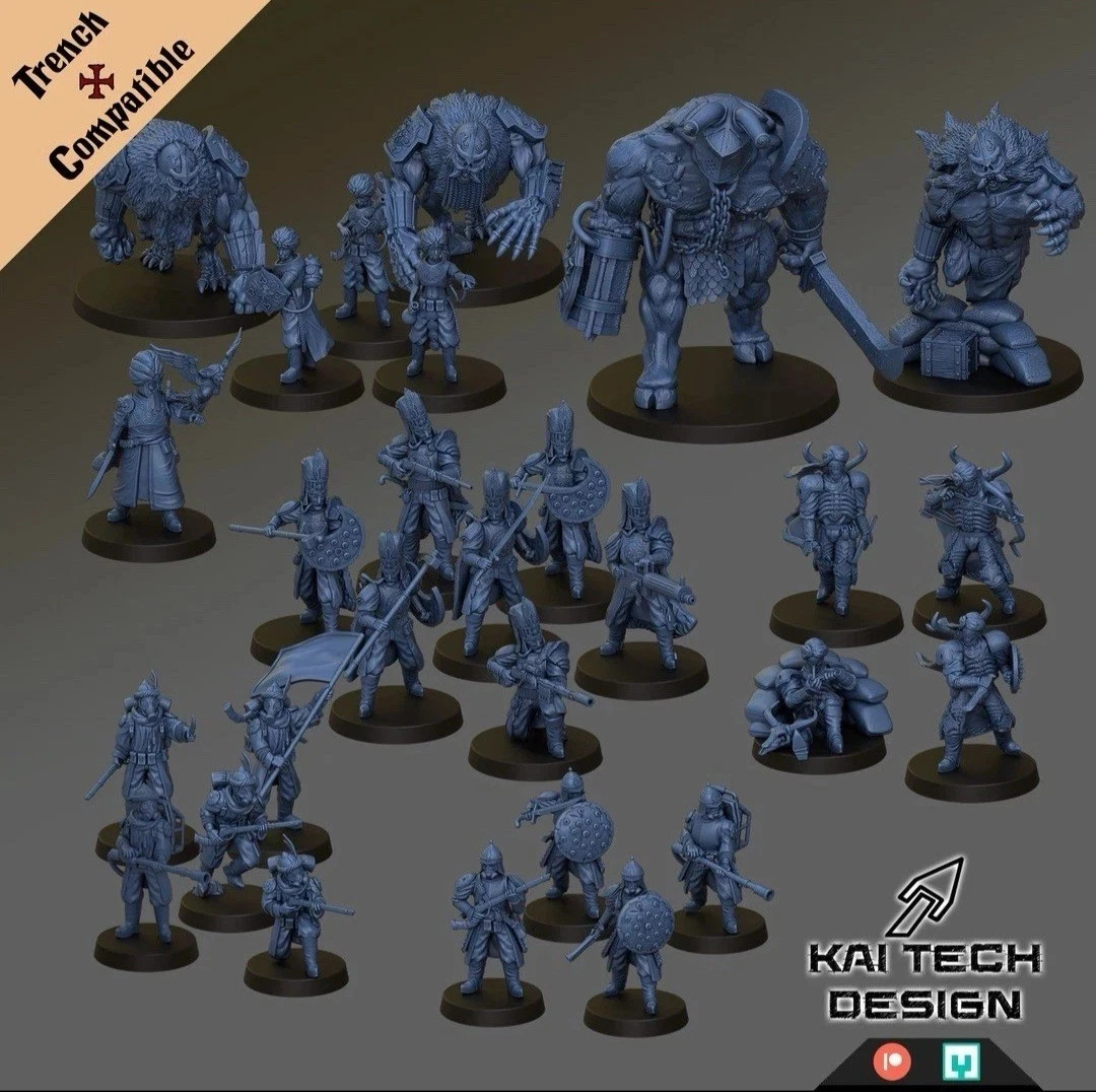 Trench War Compatible - Sultanate of the Iron Wall 32mm Trench War Compatible - Sultanate of the Iron Wall 32mm