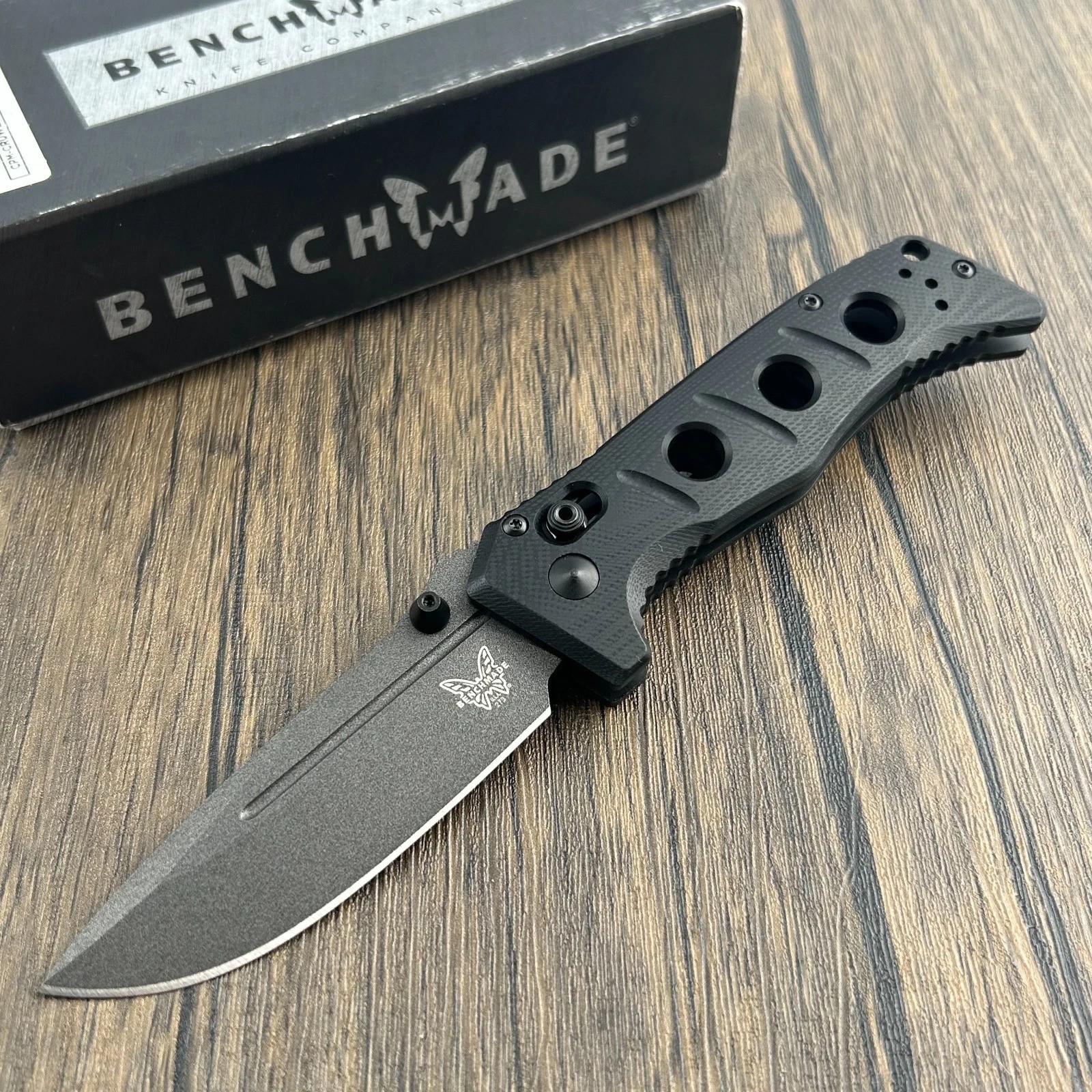 NEW Benchmade 273GY-1 Mini Adamas Axis Lock Black G10 Handle Folding Knife