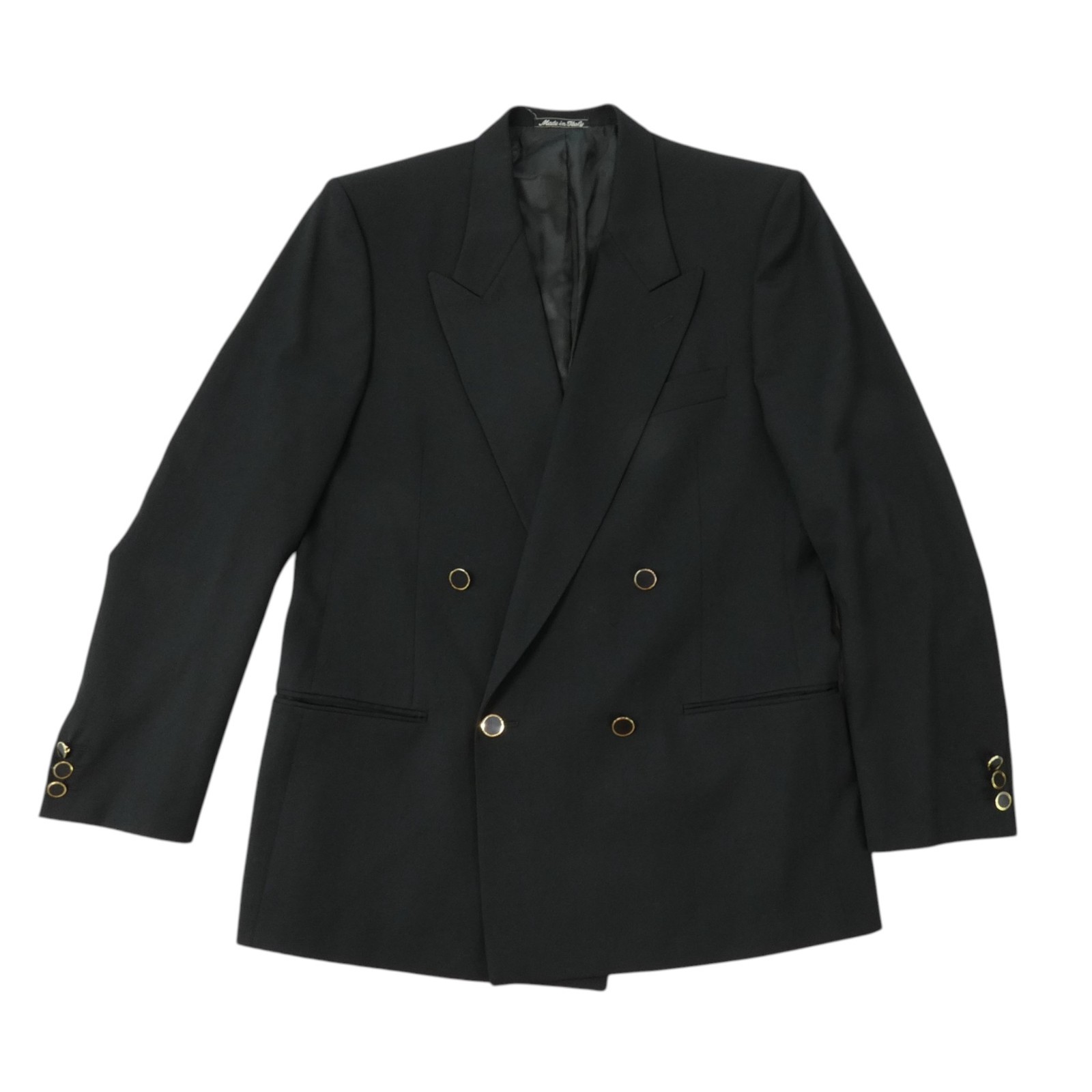 Mani by Giorgio Armani Blazer Mens 42 R Black Double Breast Slim Fit Italy