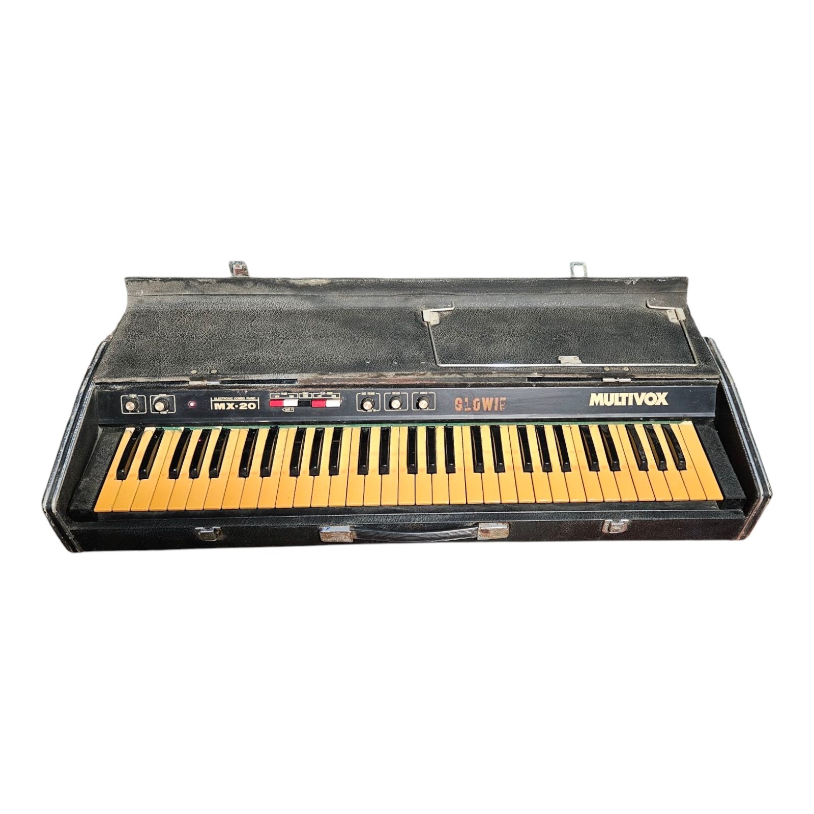 Vintage Multivox MX-20 Electronic Combo Piano Turns On Untested As Is Portable Vintage Multivox MX-20 Electronic Combo Piano Turns On Untested As Is Portable