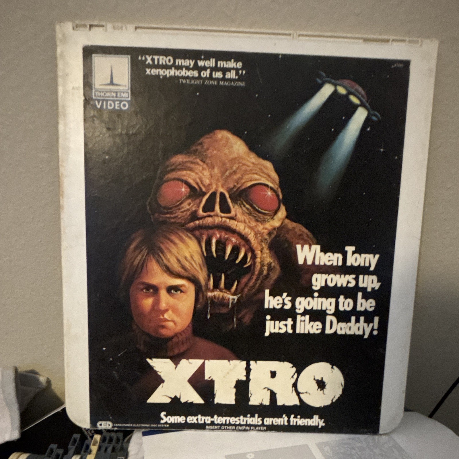Thorn EMI Video Xtro VideoDisc RCA Horror Sci-Fi Aliens Full Screen