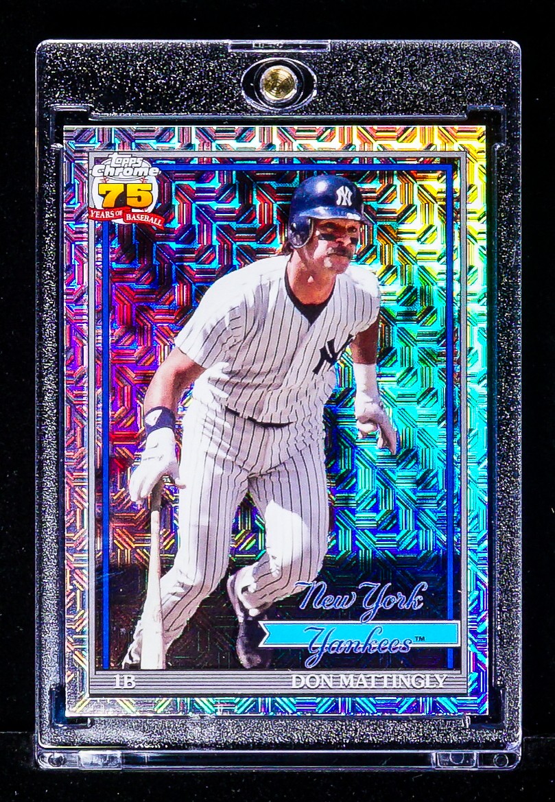 Don Mattingly REFRACTOR ICE PRIZM CARD New York Yankees