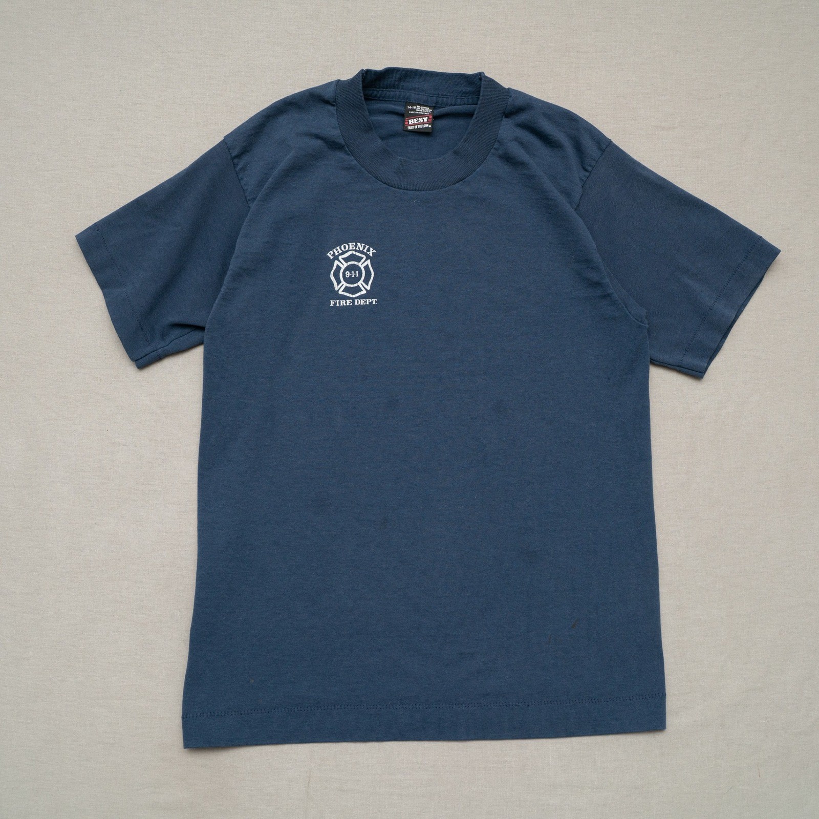 Vintage Phoenix Fire Dept 911 Single Stitch T Shirt Navy Blue 14-16 USA Made Vintage Phoenix Fire Dept 911 Single Stitch T Shirt Navy Blue 14-16 USA Made