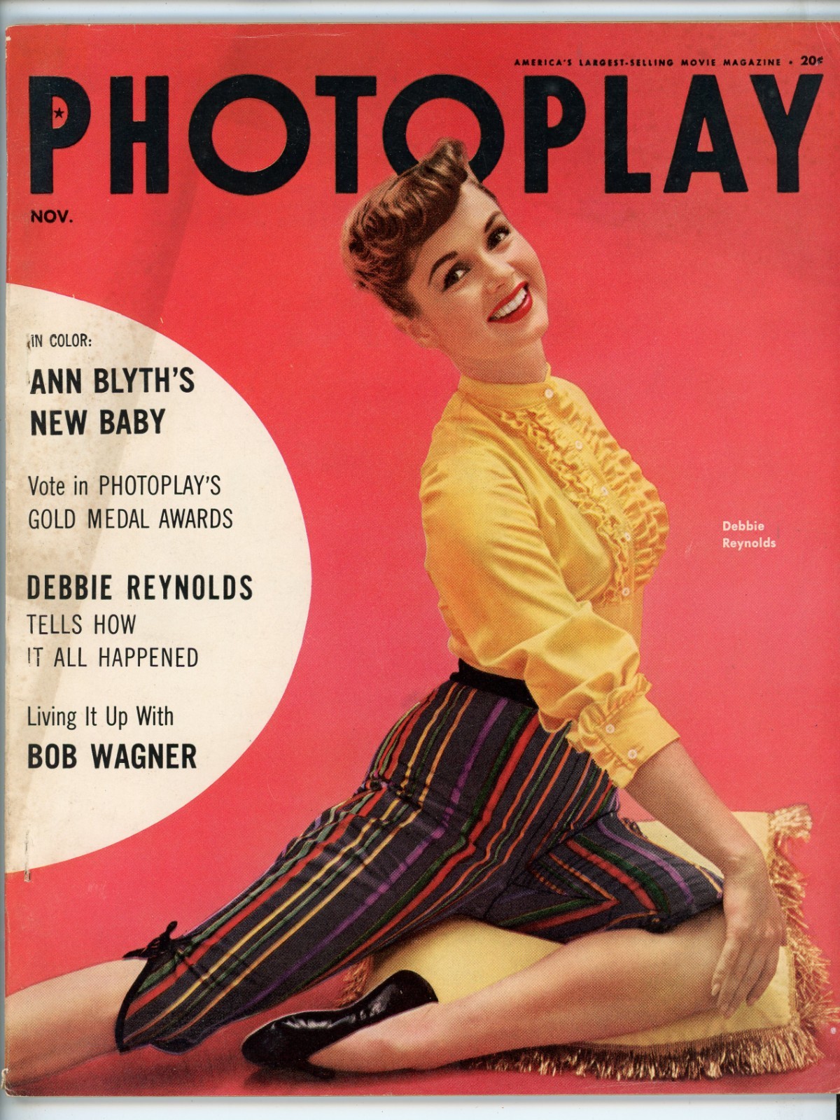 Photoplay magazine November 1954 Debbie Reynolds cover - Photoplay magazine November 1954 Debbie Reynolds cover -