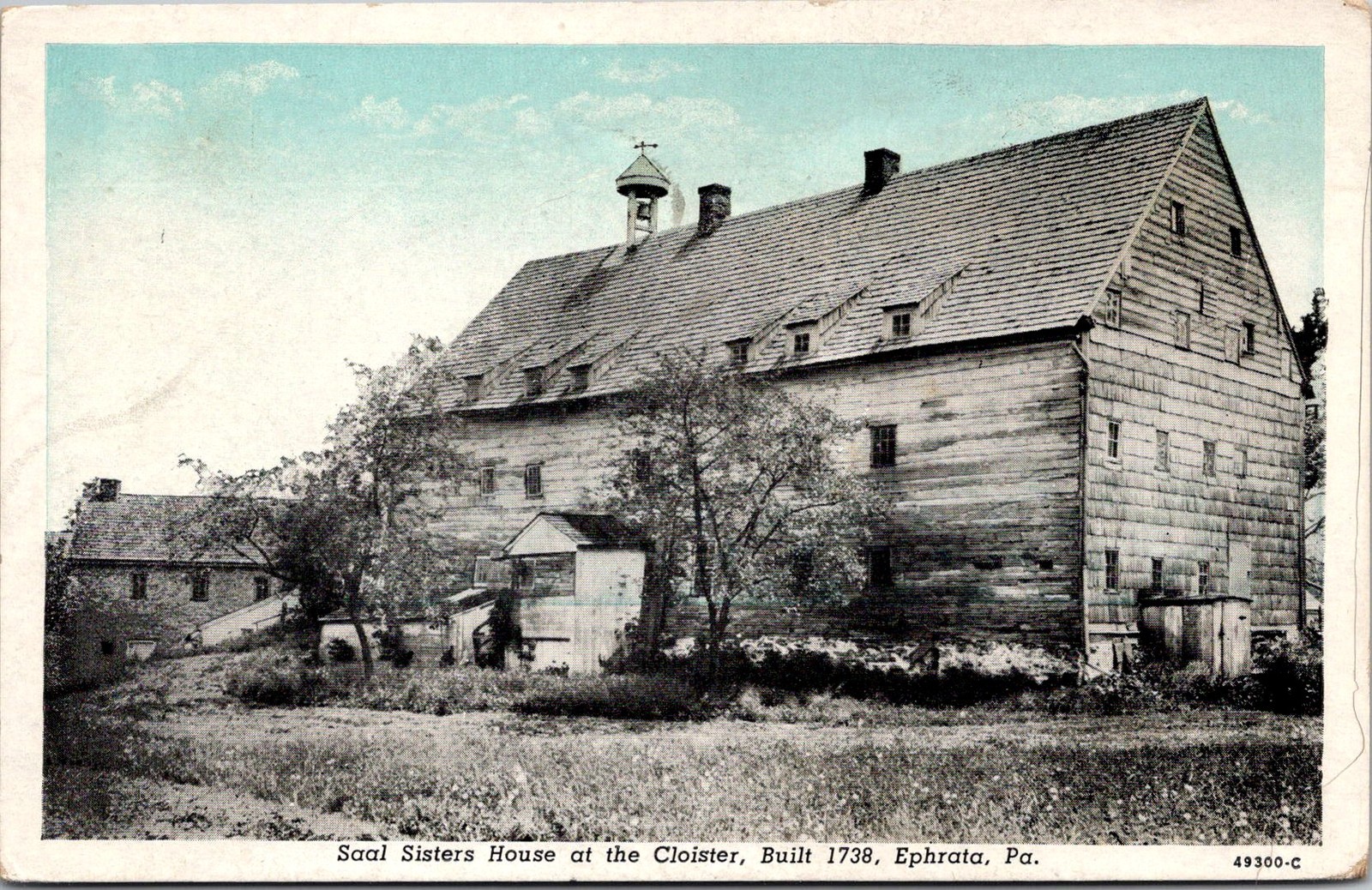Saal Sisters House Cloister Ephrata PA Vintage Postcard 5P20-16