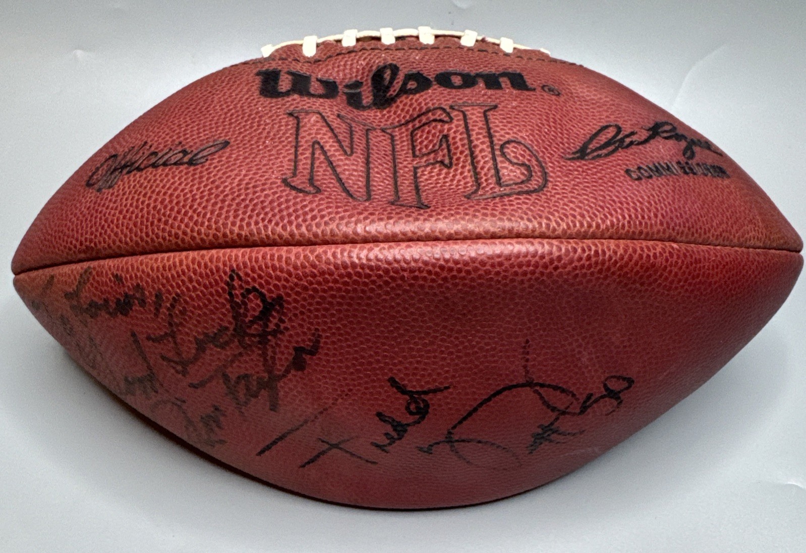 Jim Taylor Fredd Young Reggie White Signed NFL Football