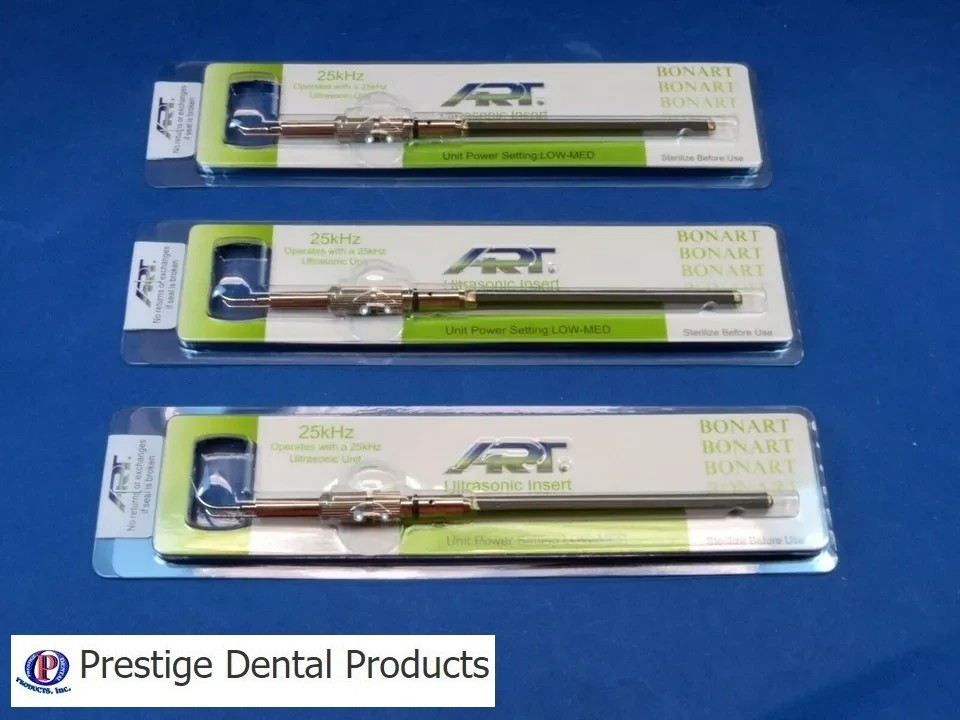 3 Inserts of Cavitron Ultrasonic Insert 25 KHz P100 Slim Tips BONART 3 Inserts of Cavitron Ultrasonic Insert 25 KHz P100 Slim Tips BONART