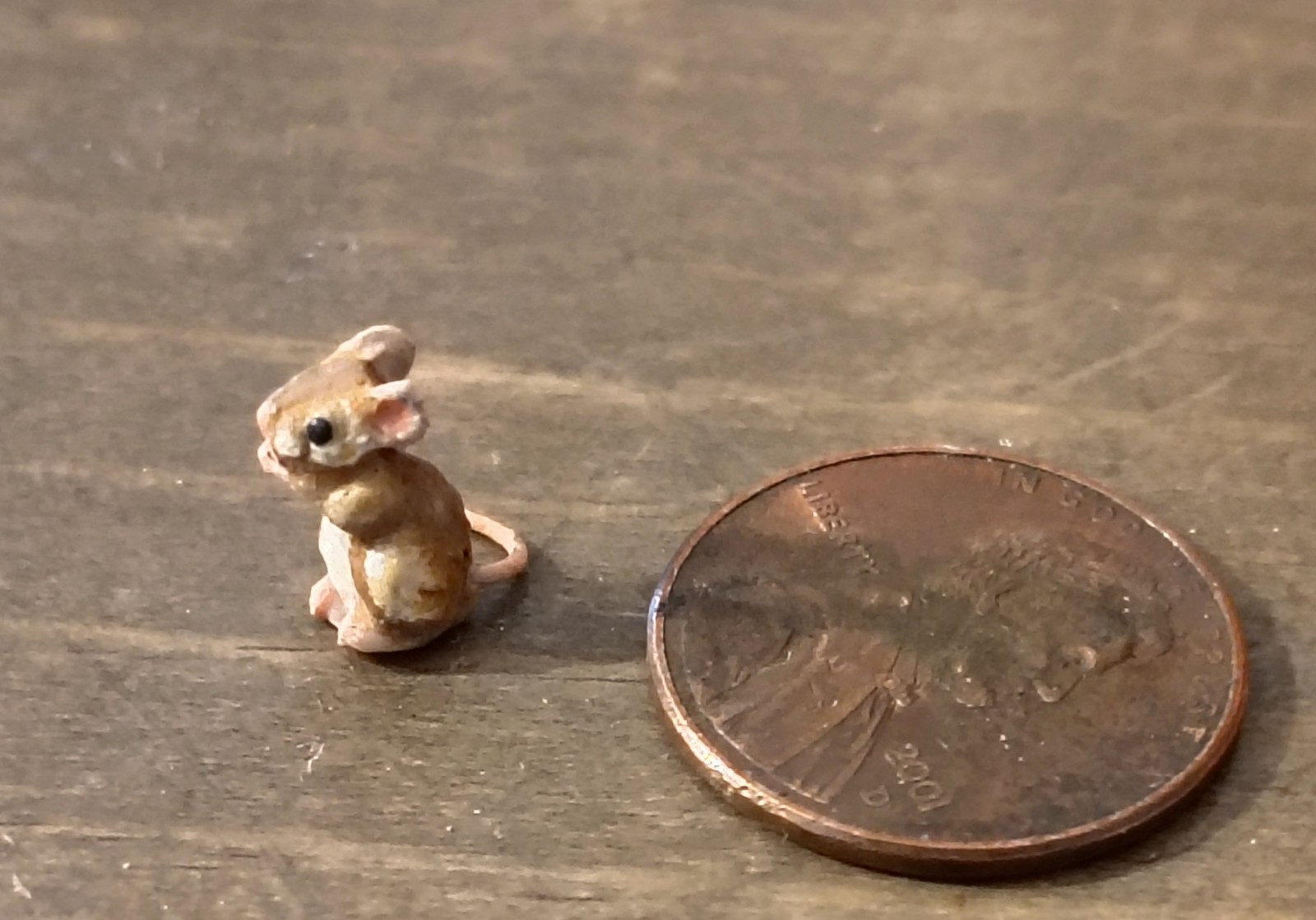 Very Rare** OOAK Sue Veeder Mouse Dollhouse Miniature 1:12