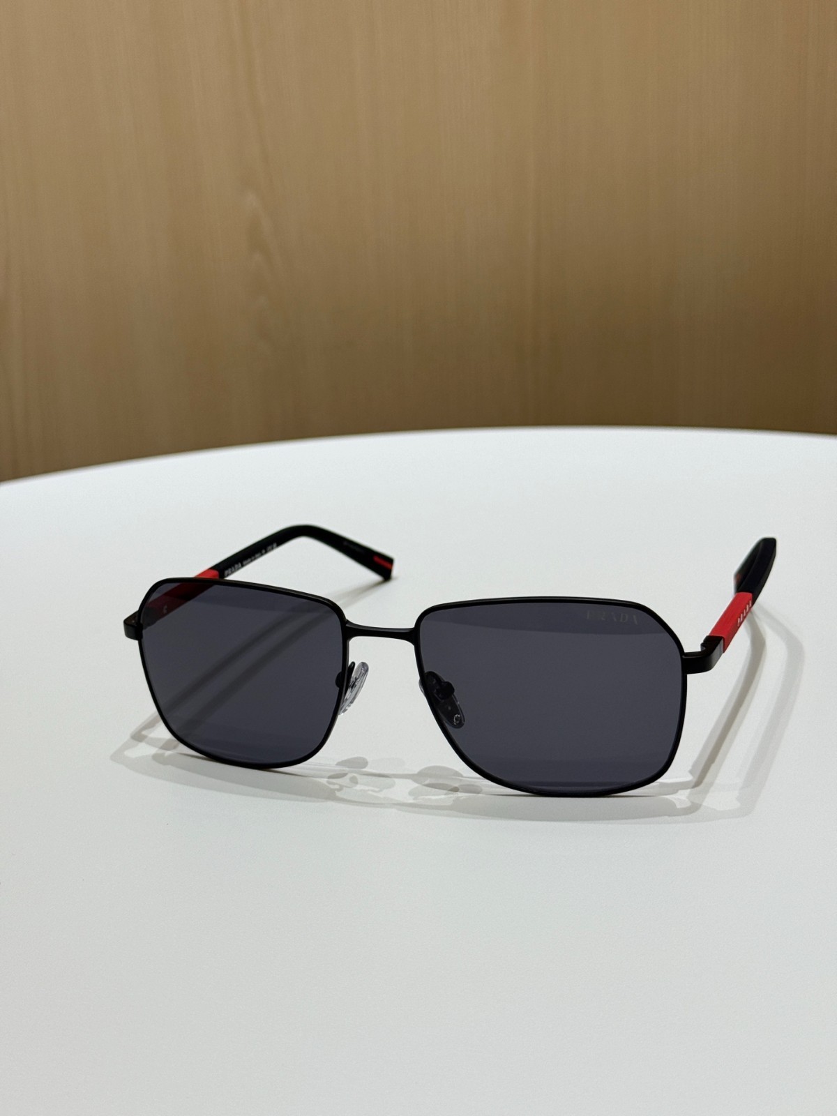 Prada Linea Rossa SPS A51 Sunglasses Black Gray Lens 57-18-145 Prada Linea Rossa SPS A51 Sunglasses Black Gray Lens 57-18-145