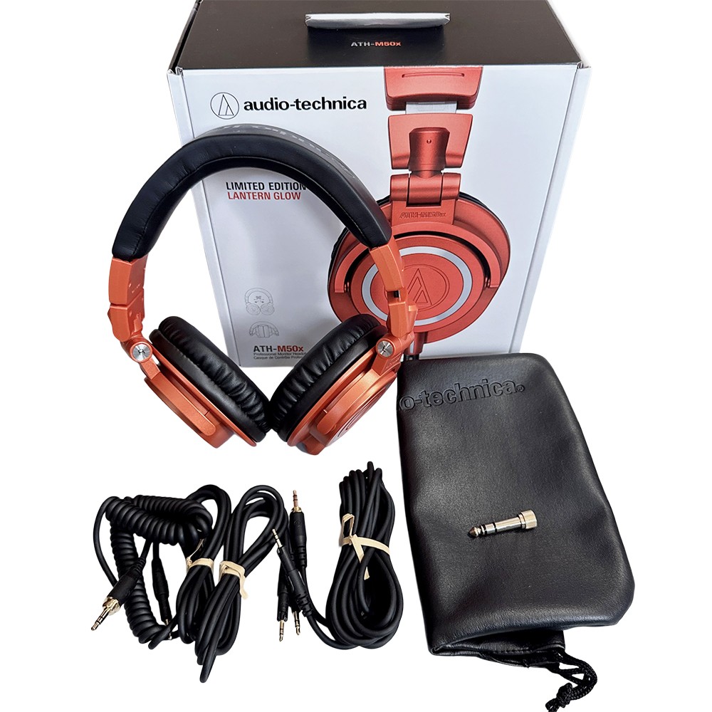 NEW Audio-Technica ATH-M50X Professional Over Ear Headphones - Orange US