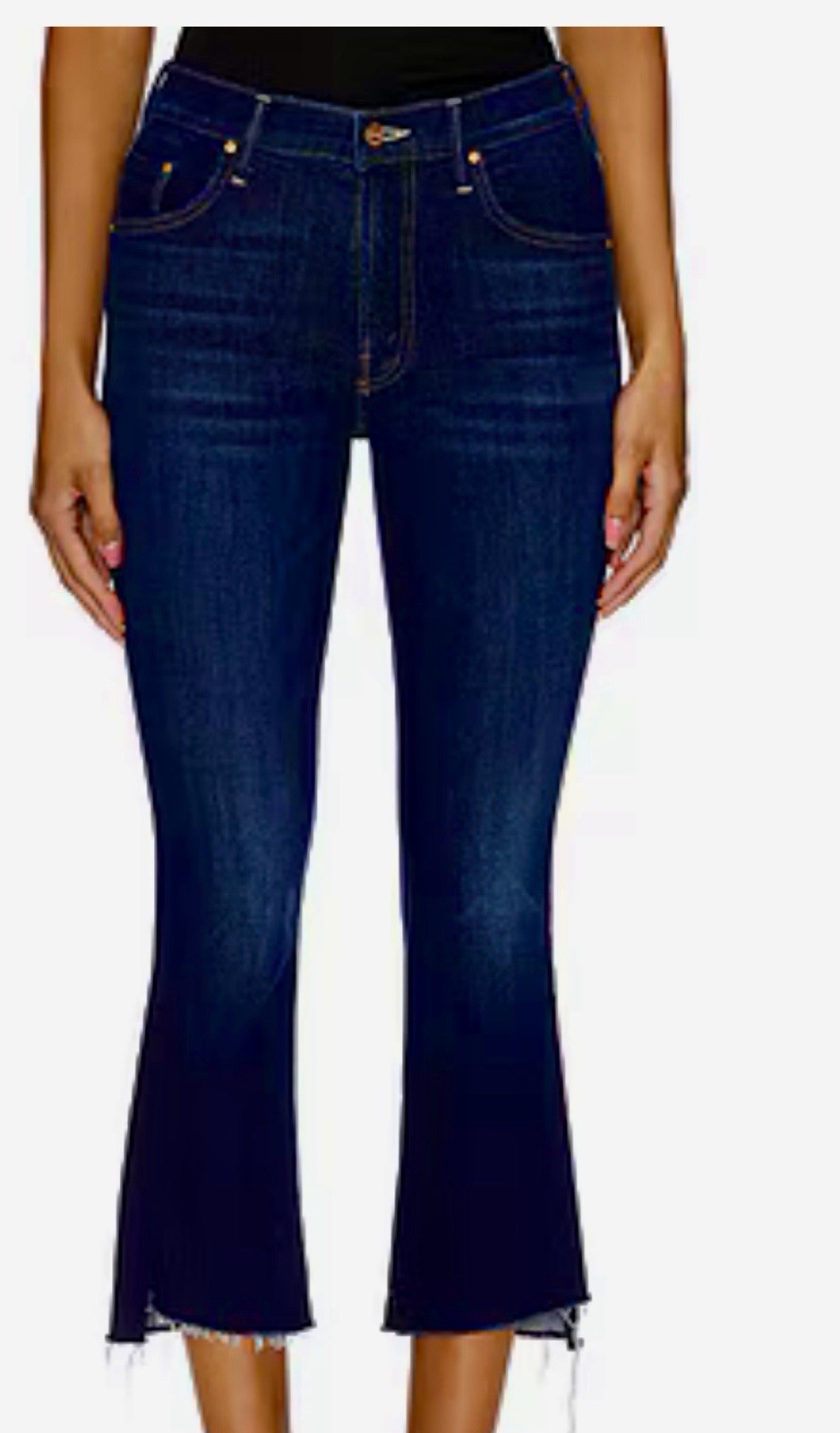 MOTHER The Lil Insider Crop Step Fray Jeans Off Limits Petite NEW Size 23