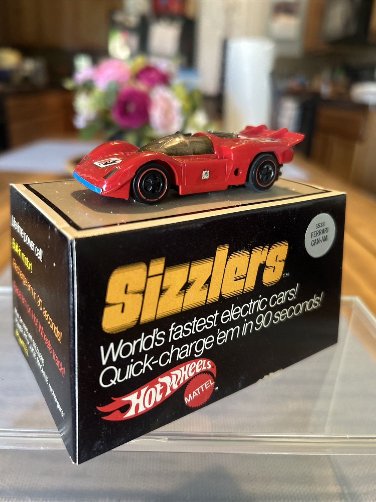 Vintage 1969 Hot Wheels Redline Sizzlers Ferrari Can-Am #21/#6538 Red W/Orig Box Vintage 1969 Hot Wheels Redline Sizzlers Ferrari Can-Am #21/#6538 Red W/Orig Box