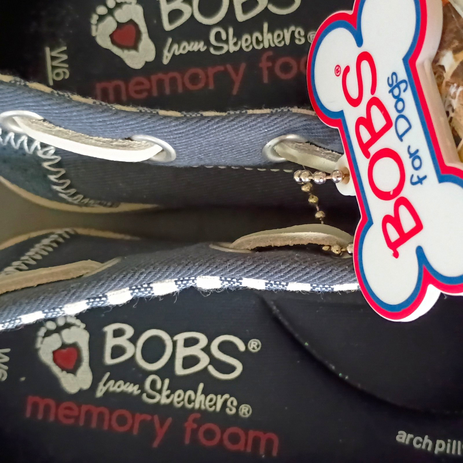 BOBS from Skechers BOBS for Dogs Blue Canvas Lace-Up Women’s 6 BOBS from Skechers BOBS for Dogs Blue Canvas Lace-Up Women’s 6