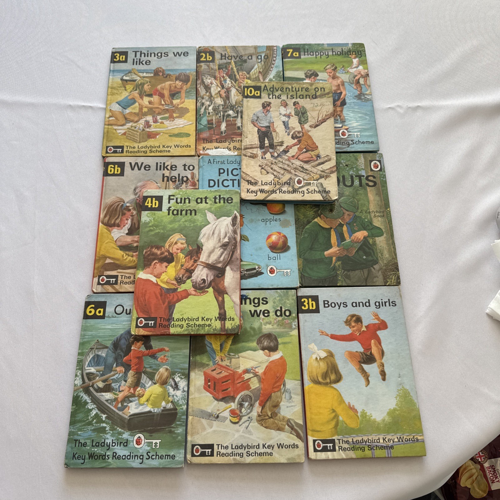 ⁠Vintage Ladybird Key Words Reading Scheme Book Series Job Lot 11 Books
