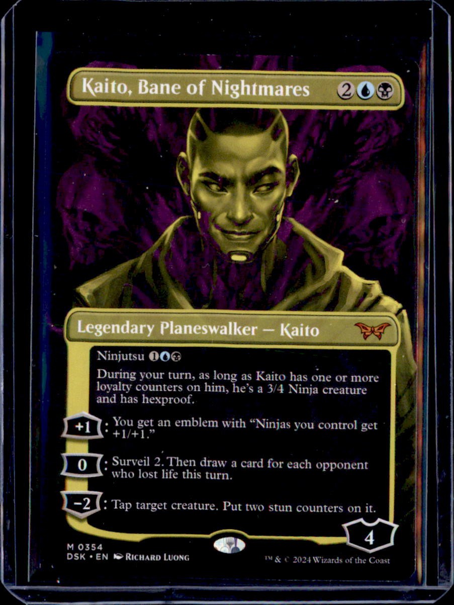 Kaito, Bane of Nightmares (Showcase) 354 Duskmourn Magic: The Gathering NM Kaito, Bane of Nightmares (Showcase) 354 Duskmourn Magic: The Gathering NM