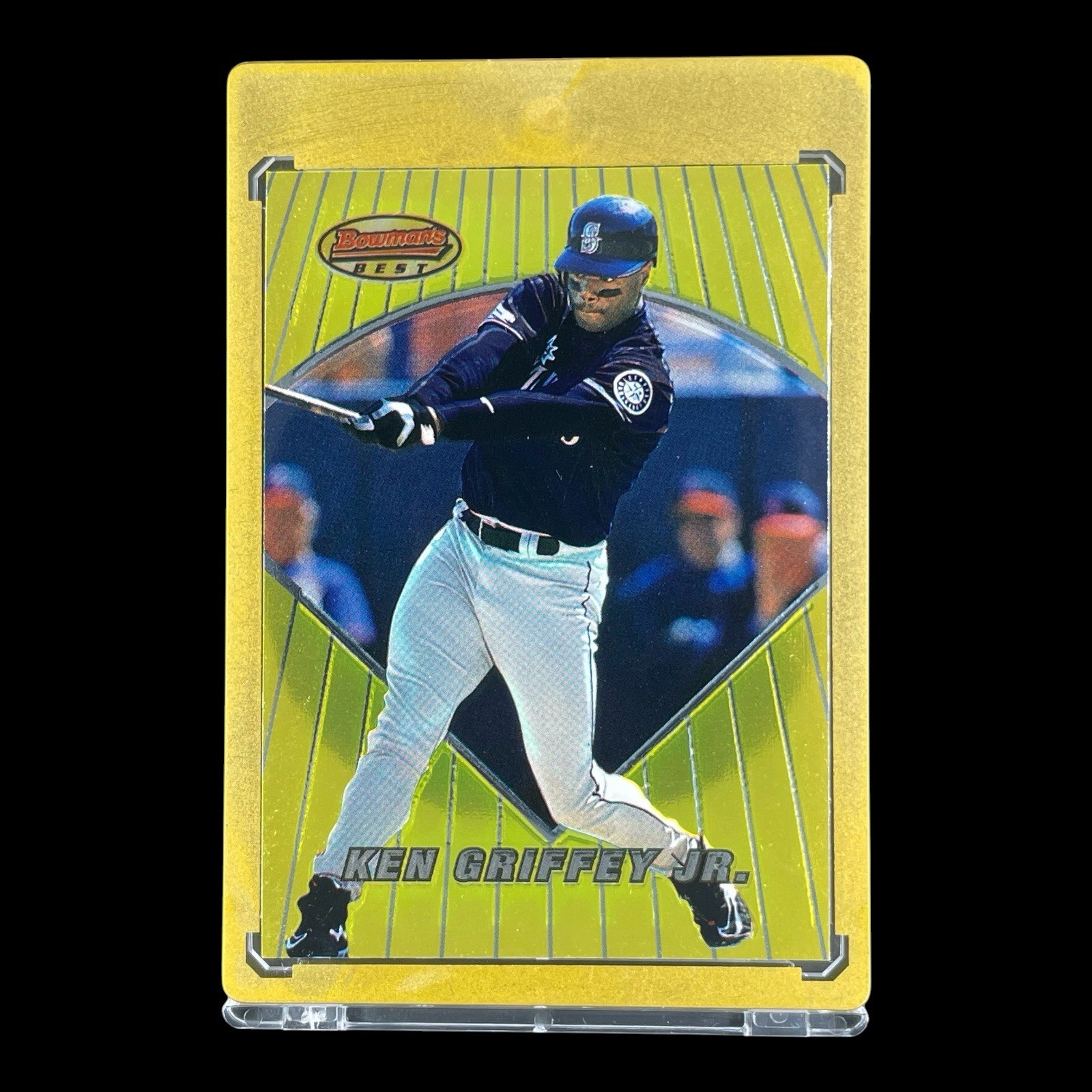KEN GRIFFEY JR. GOLD CHROME 1996 Topps Bowman's Best Card - Mariners