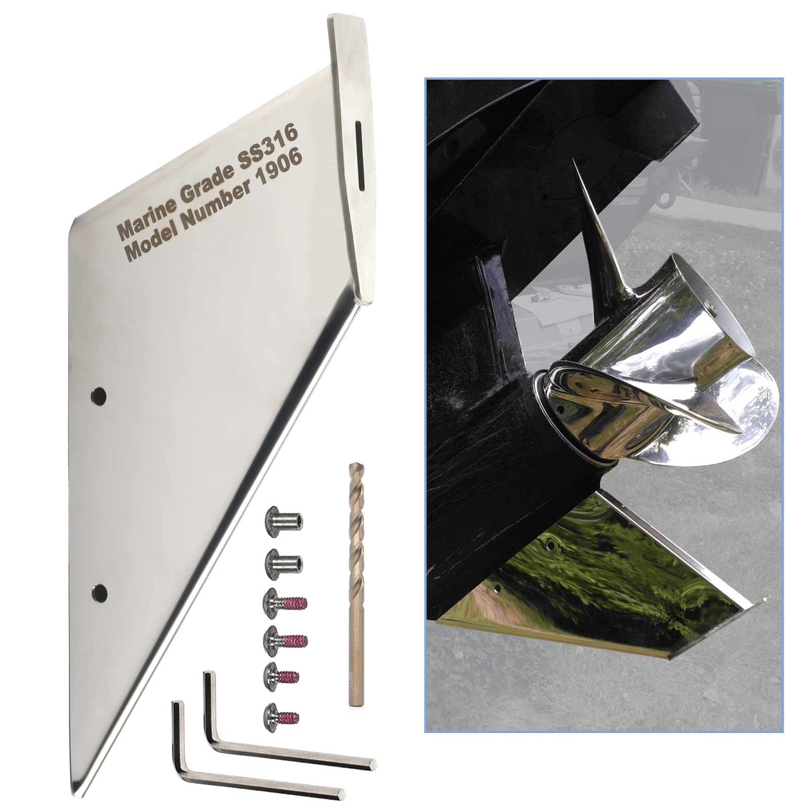 Skeg Guard 27071 Kit Skeg Protector for Mercury Mariner 40-50-60-75-90-115HP NEW