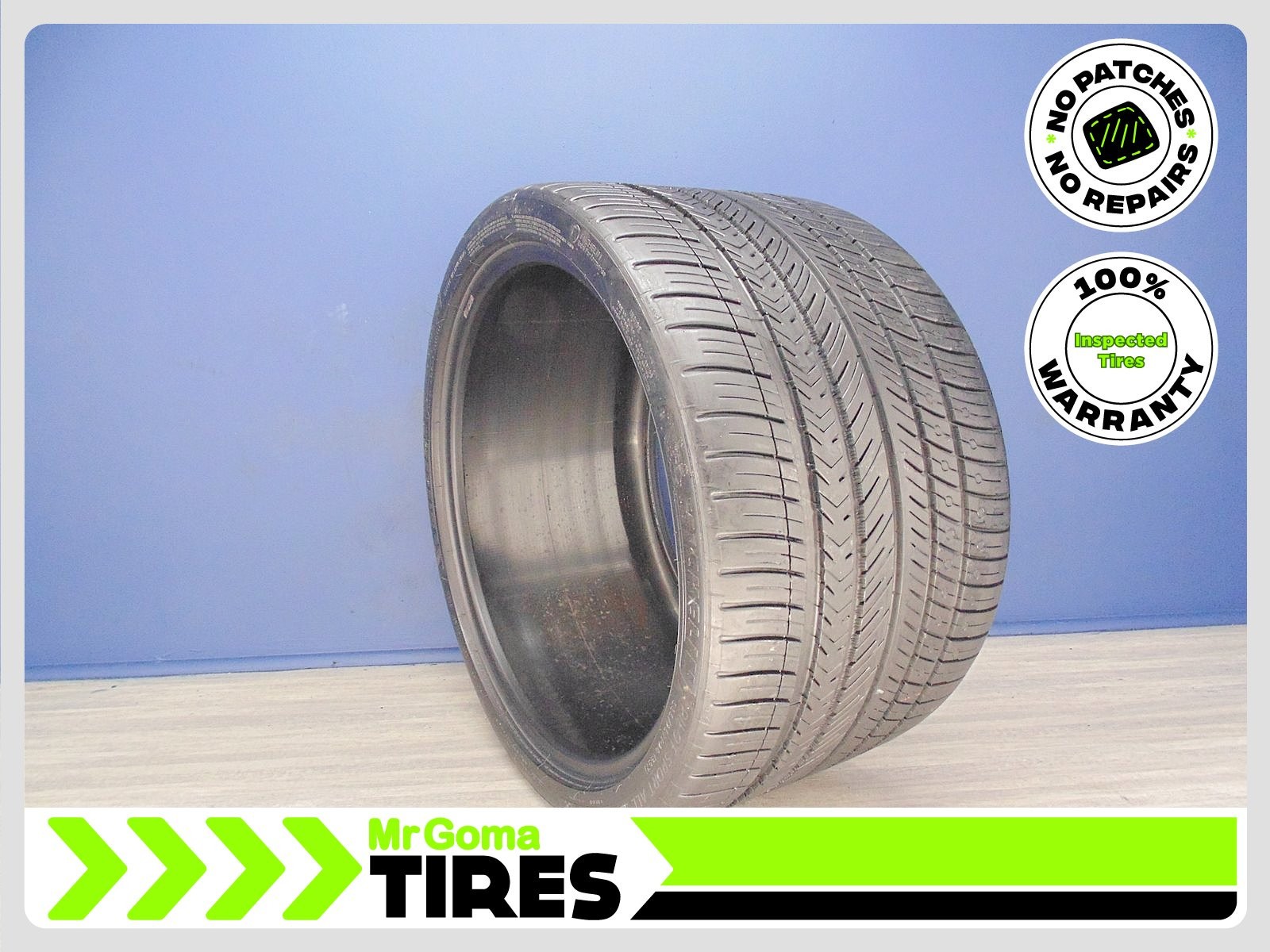 1 Michelin Pilot Sport A/S 4 ZP RFT 335/25ZR20 Used Tire 8.0/32 Tread Run Flat