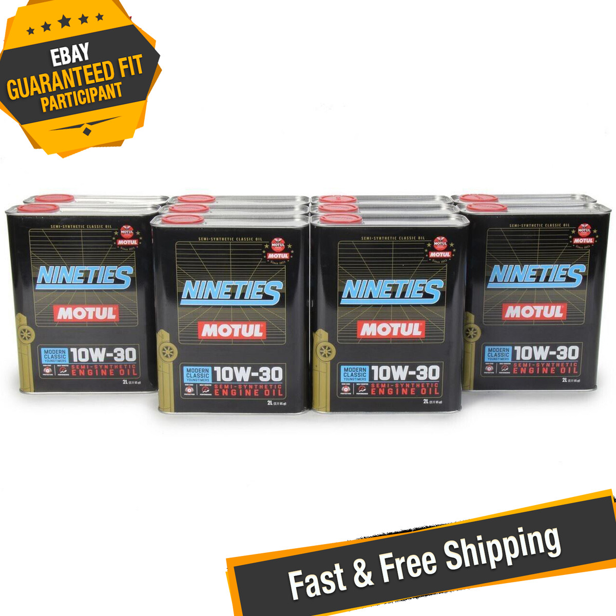 Motul 110620 Classic Nineties Motor Oil 2L - Set of 10