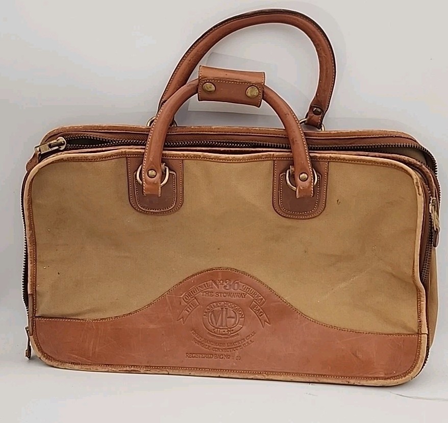 Vintage No. 36 Ghurka Marley Hodgson Tan Canvas/Leather  The Stowaway