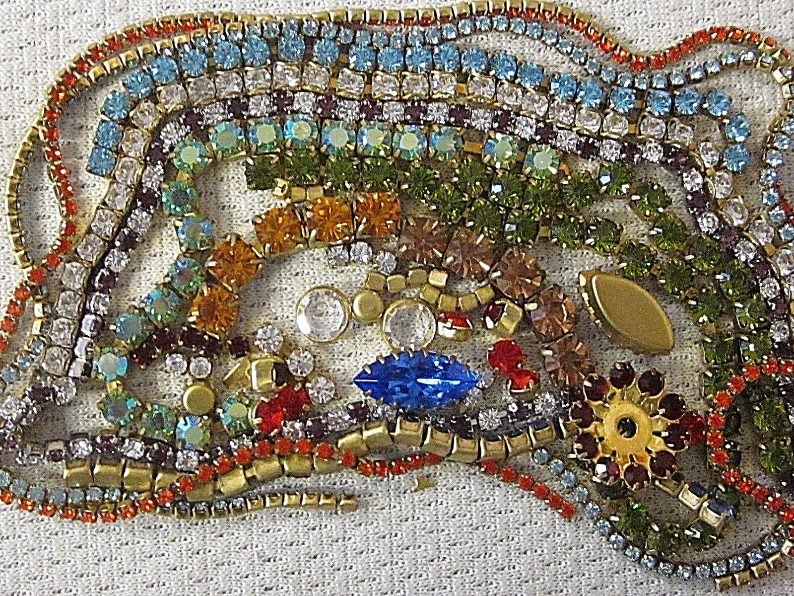 100% SWAROVSKI RHINESTONE CHAIN ROPE STRIPS SETTINGS LOT VTG NOS FINDINGS CRAFTS