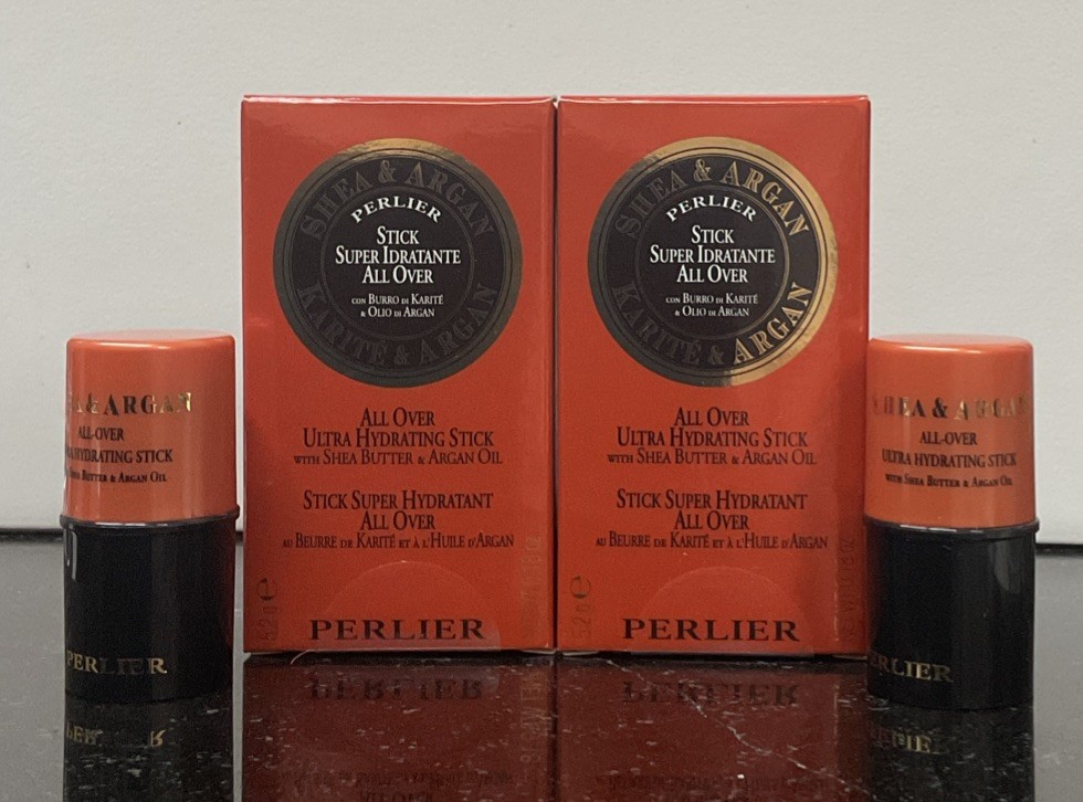 Perlier Shea & Argan All Over Ultra Hydrating Stick .18 oz. Lot Of 2 