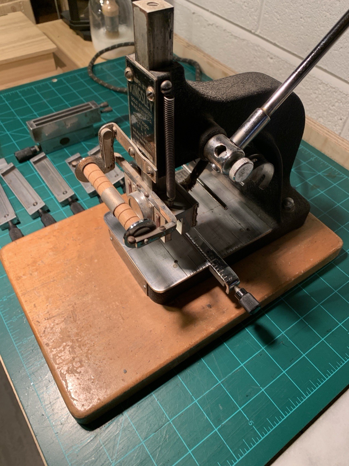 Kingsley Hot Foil Stamping Machine + Type Holders - Works Great