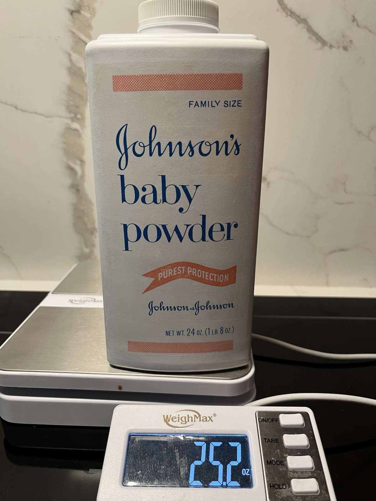 Vintage Johnson’s Baby Powder 24oz Talc Bottle w Embossed Back 25.2oz Johnsons Vintage Johnson’s Baby Powder 24oz Talc Bottle w Embossed Back 25.2oz Johnsons