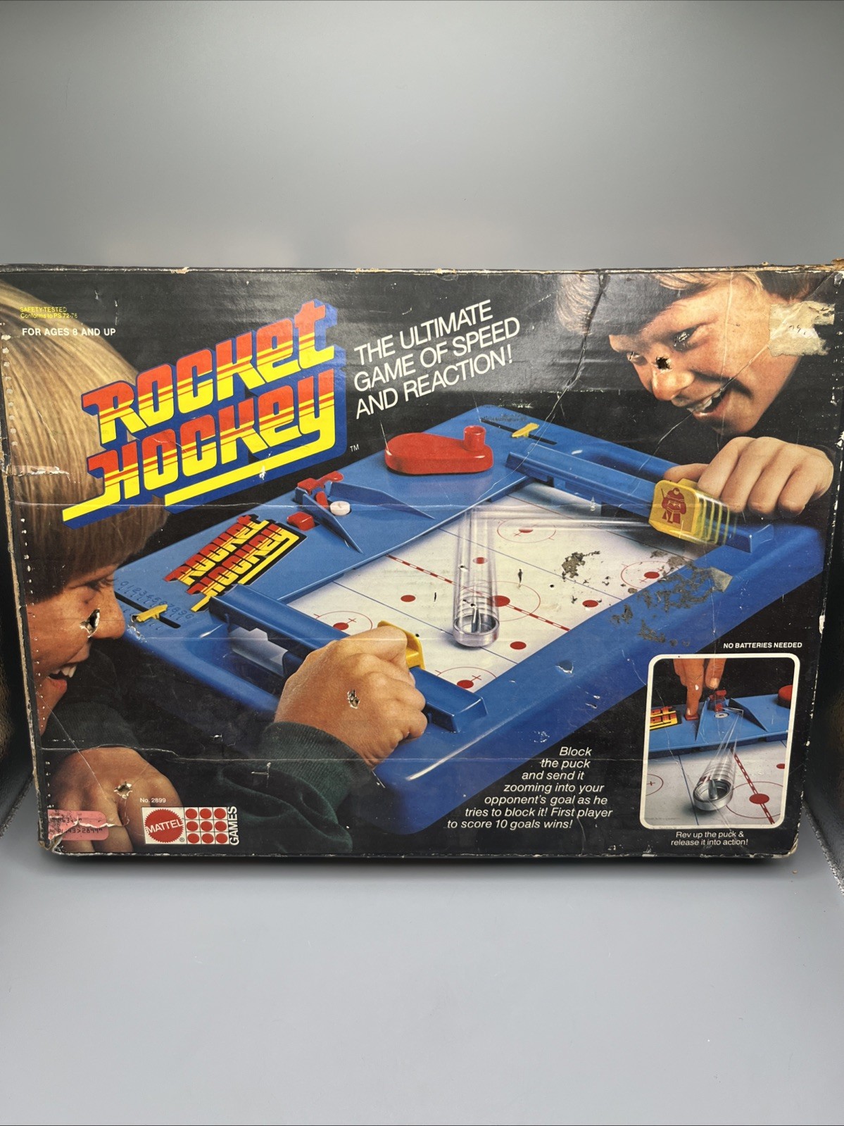Vintage Mattel Rocket Hockey Table Game Complete in Box - 1978