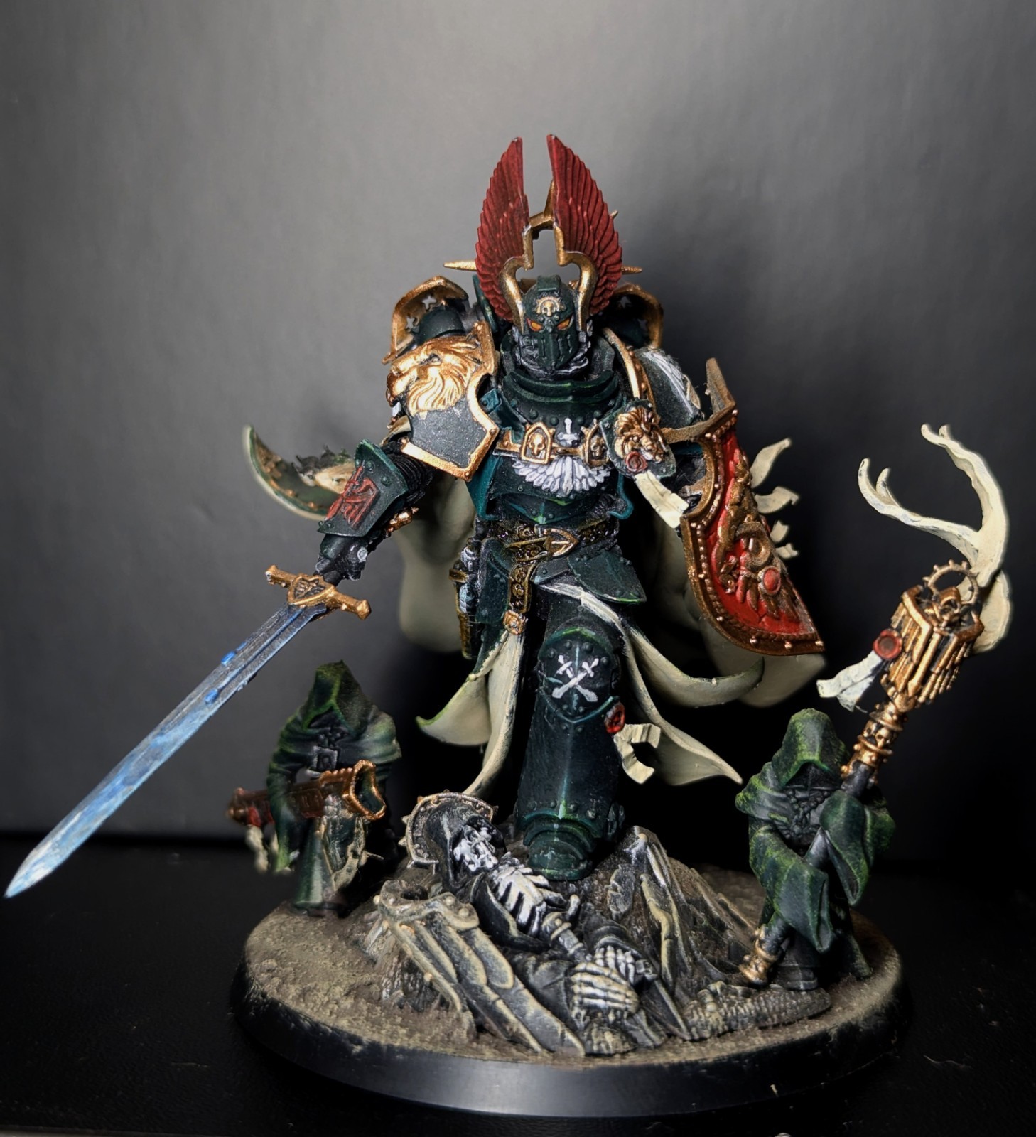 Lion El\'Jonson Dark Angels Primarch Pro Painted Miniature Tournament Ready