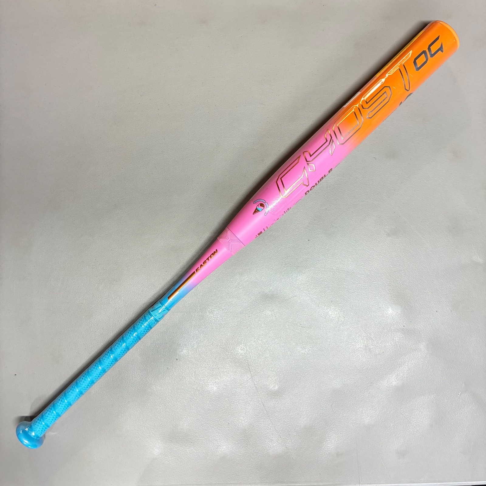 Easton Ghost OG Rainbow Sherbet Fastpitch Softball Bat 29 / 18 Orange Blue Pink Easton Ghost OG Rainbow Sherbet Fastpitch Softball Bat 29 / 18 Orange Blue Pink