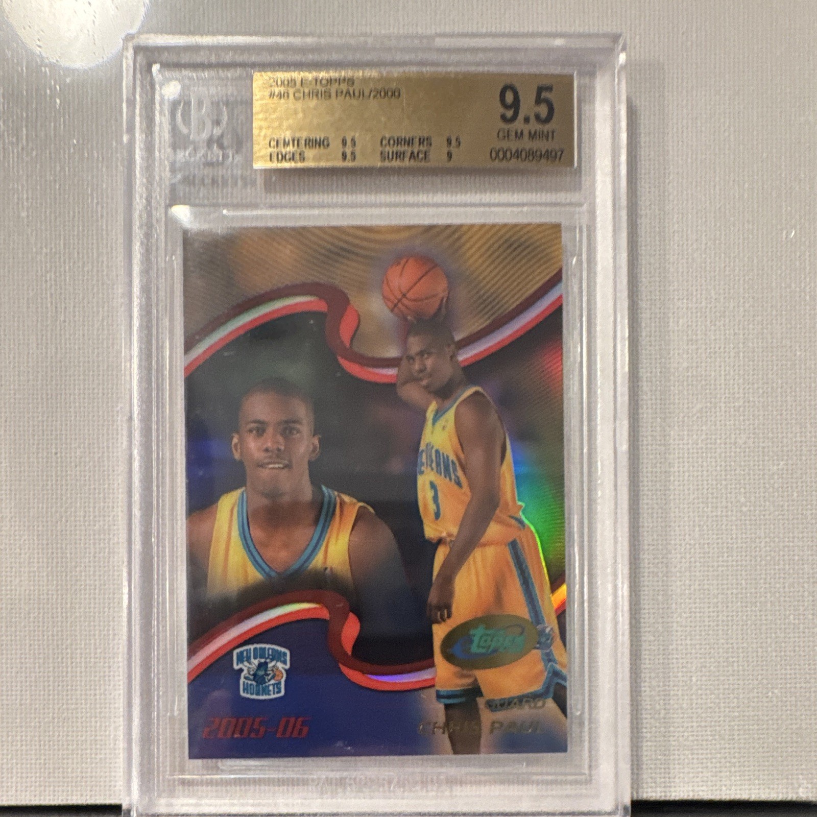 Topps 2005-06 eTopps Chris Paul Rookie #46 New Orleans Hornets BGS 9.5