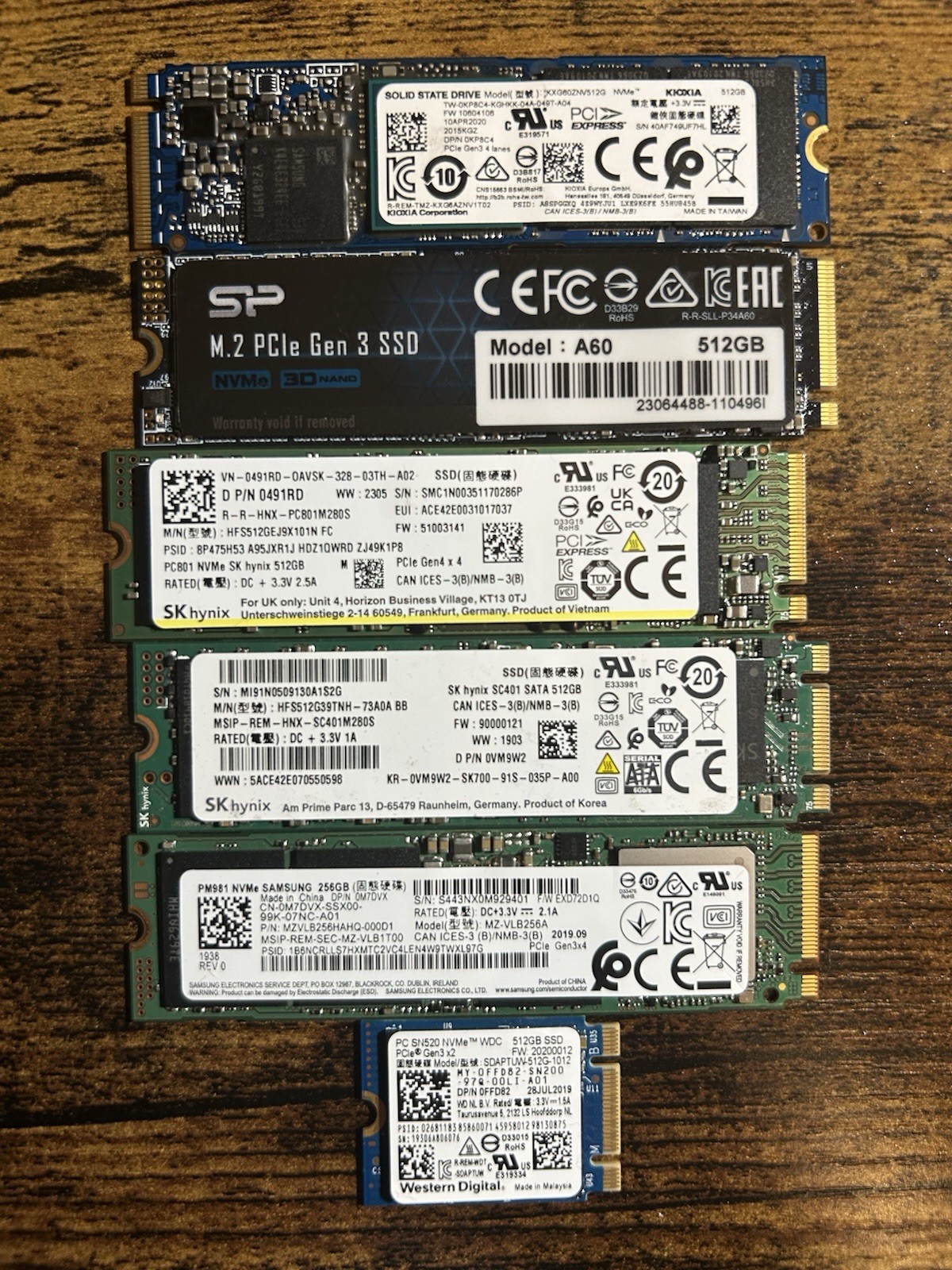 *TESTED* NVMe SSD M.2 PCIe Gen3 (2816GB Total) Discount Storage Bundle Lot