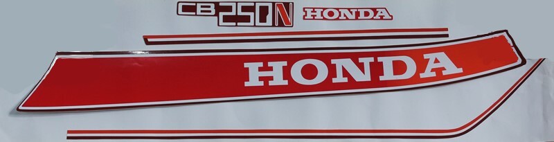 Honda CB250N, Super Dream Custom original design replica decal complete set