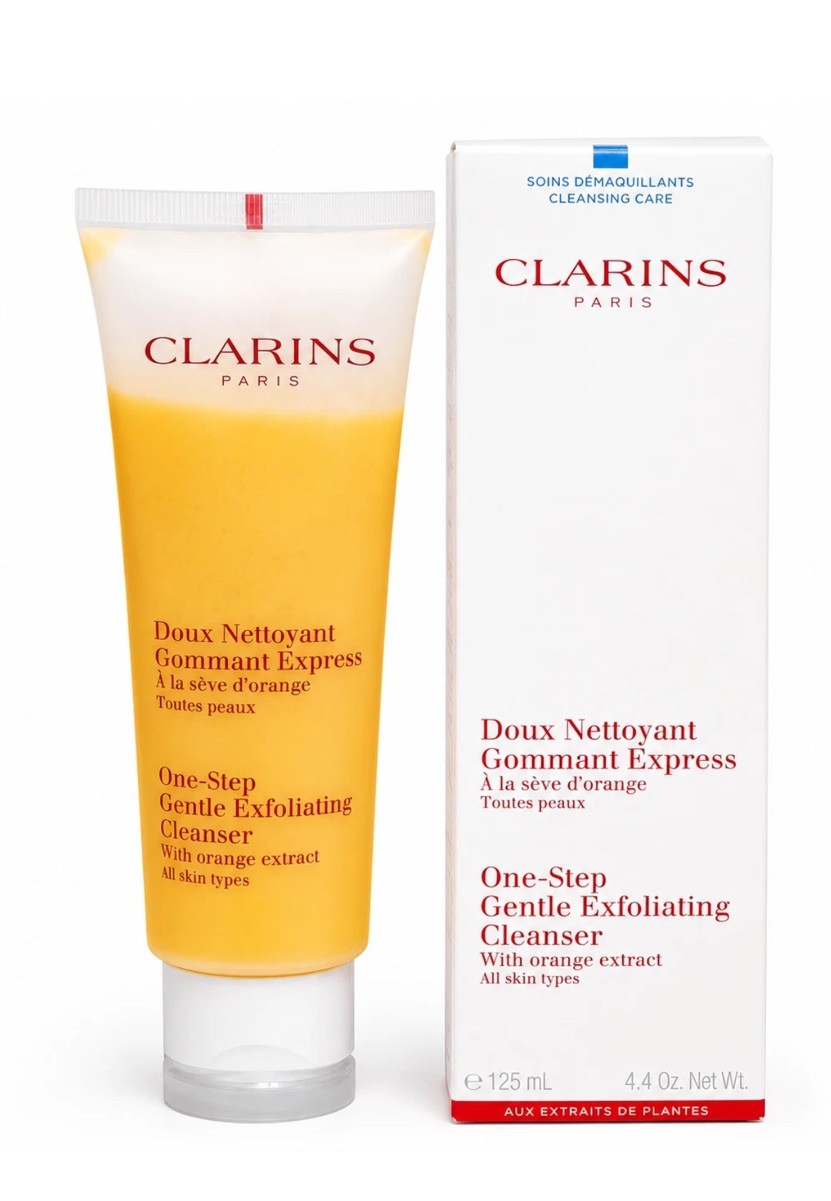 Clarins One-Step Gentle Exfoliating Cleanser Orange Extract All Skin Type 4.4oz