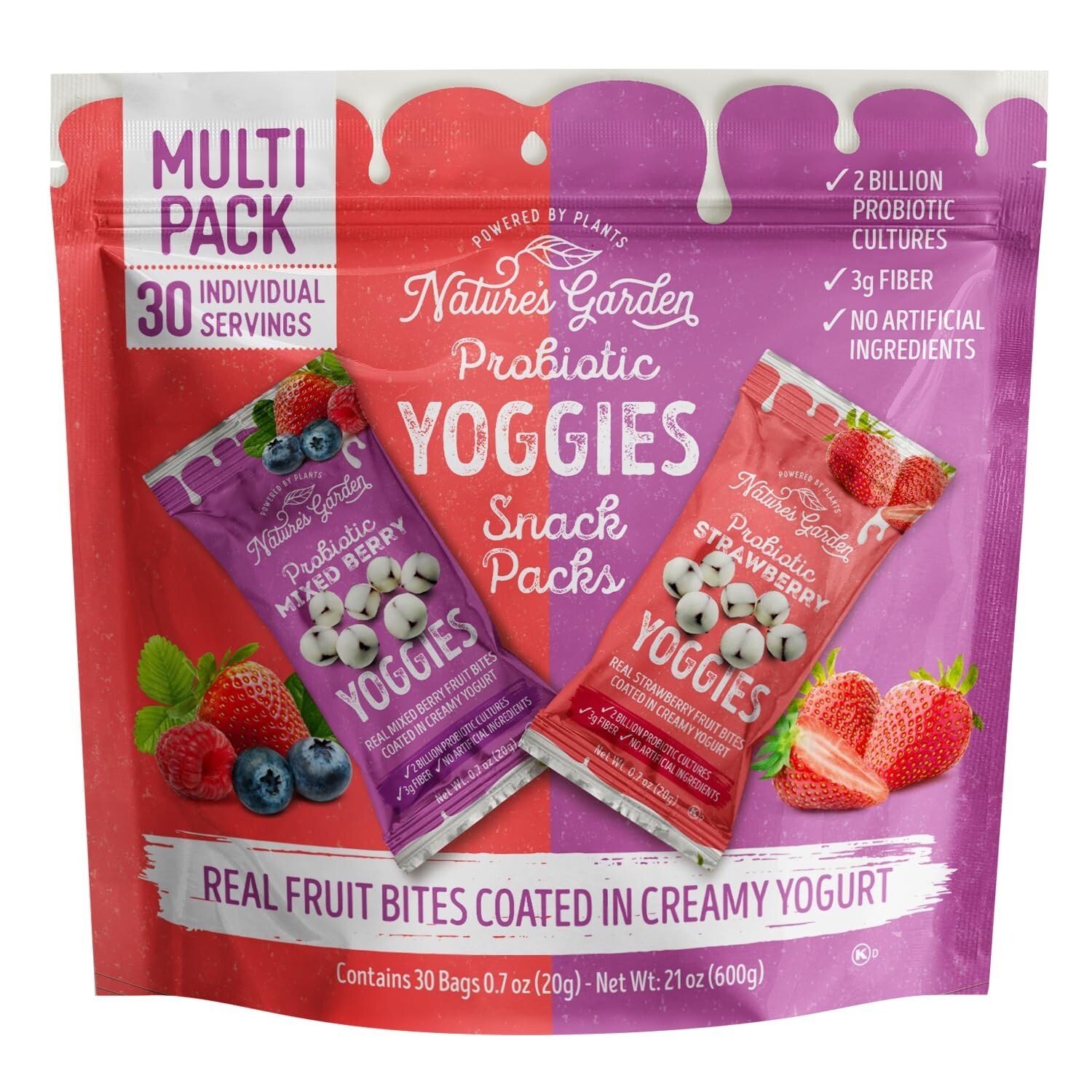 Nature\'s Garden Probiotic Yoggies, Mixed Berry & Strawberry, 0.7 Ounce (30 Pack) Nature\'s Garden Probiotic Yoggies, Mixed Berry & Strawberry, 0.7 Ounce (30 Pack)