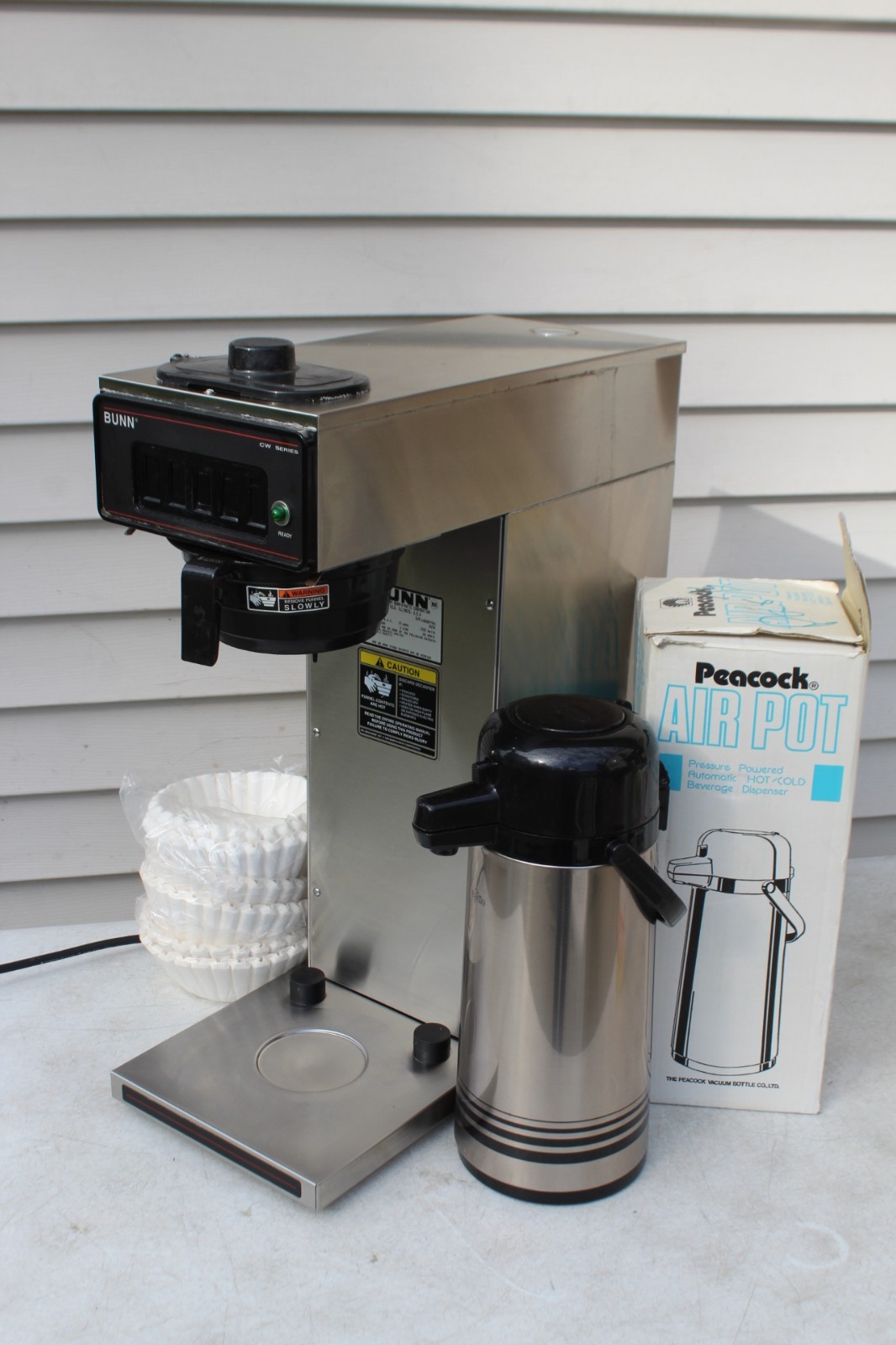 BUNN CW15-APS CW Series Coffee Machine w/ Airpot Filters Working Commercial USA BUNN CW15-APS CW Series Coffee Machine w/ Airpot Filters Working Commercial USA