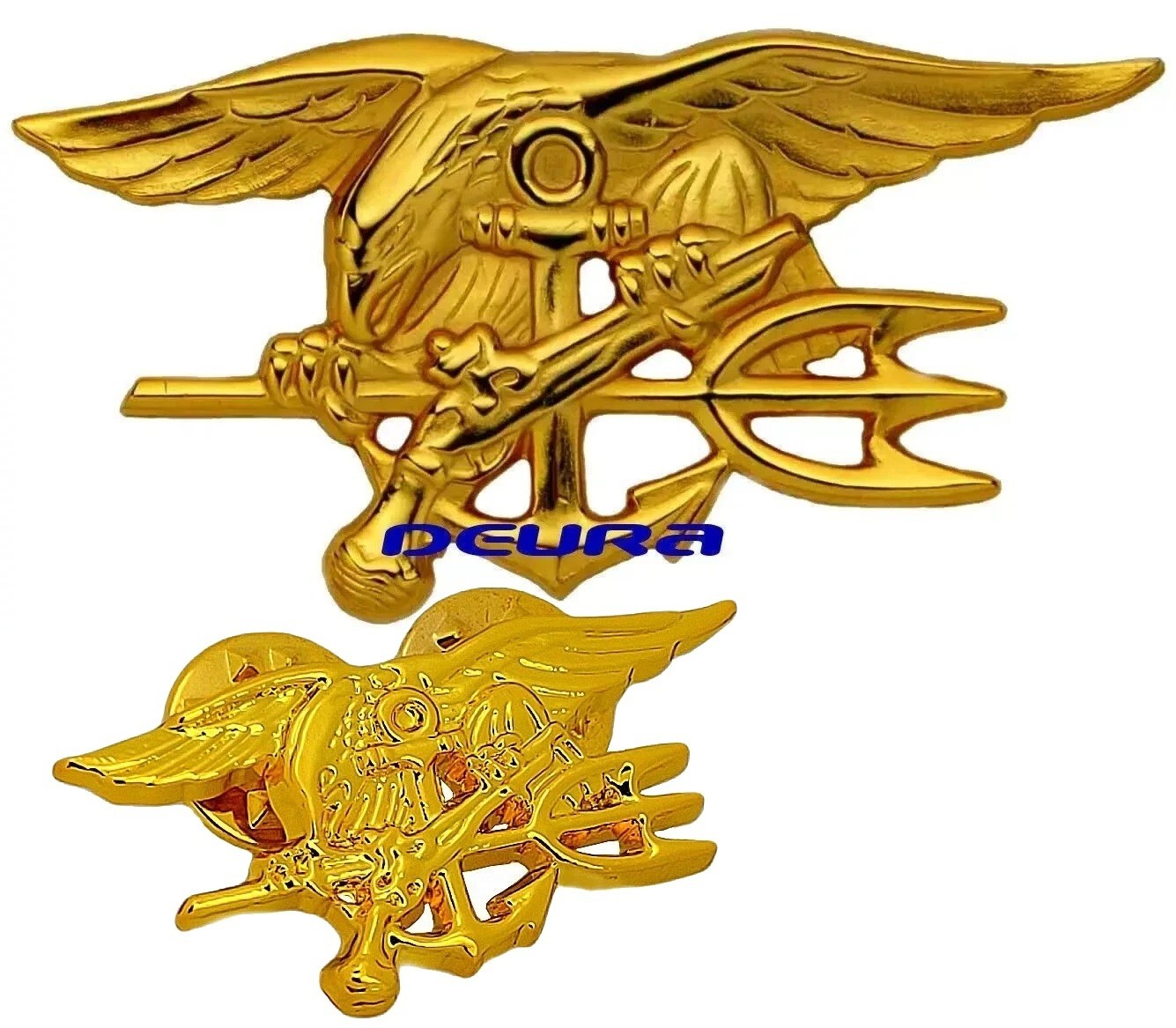 U.S Navy SEAL Special Warfare Badge Pins Full & Mini Tridant USA Made in America U.S Navy SEAL Special Warfare Badge Pins Full & Mini Tridant USA Made in America