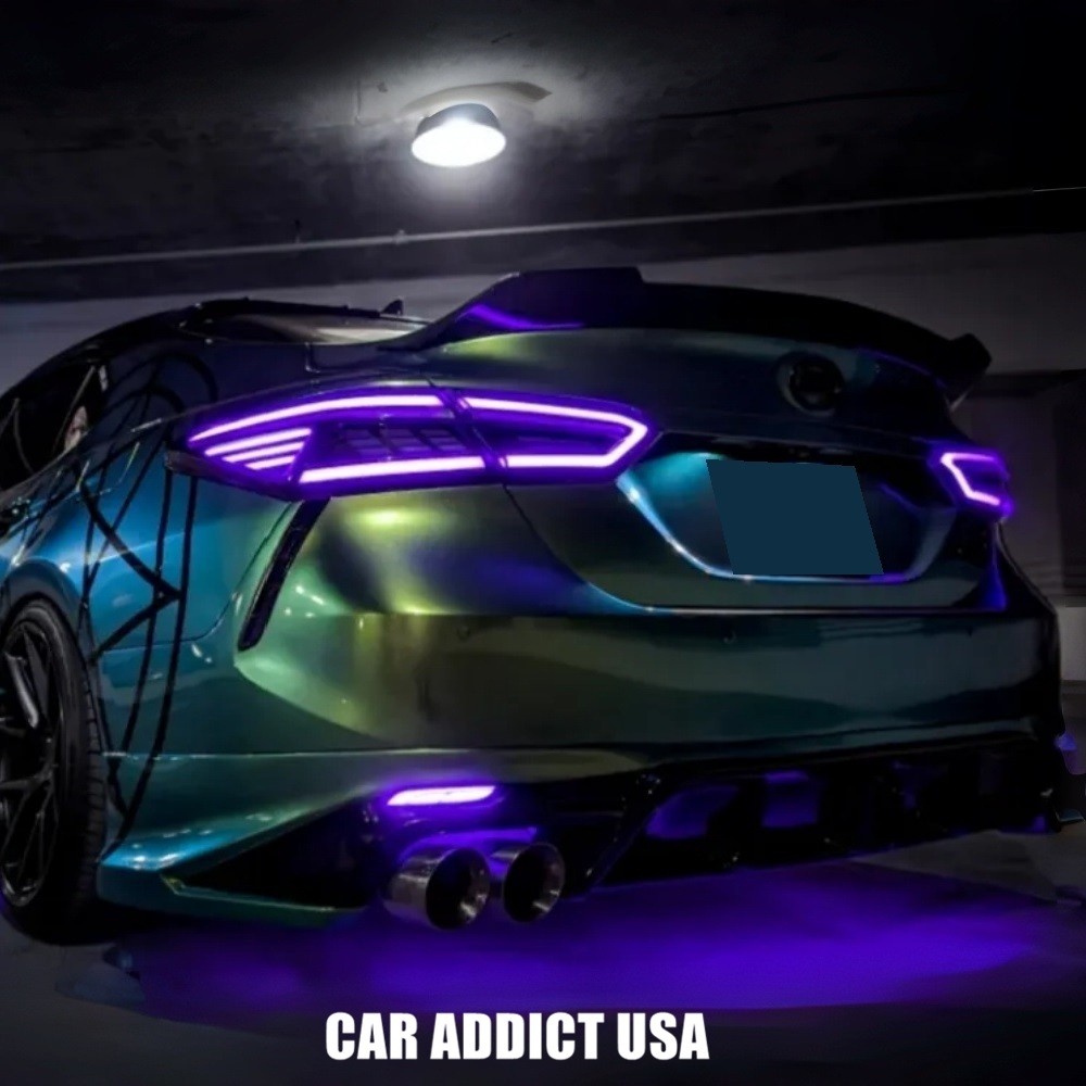 Smoked Lens For 2018-2024 Toyota Camry RGB Tail Lights 8th Gen LED Rear Light Smoked Lens For 2018-2024 Toyota Camry RGB Tail Lights 8th Gen LED Rear Light