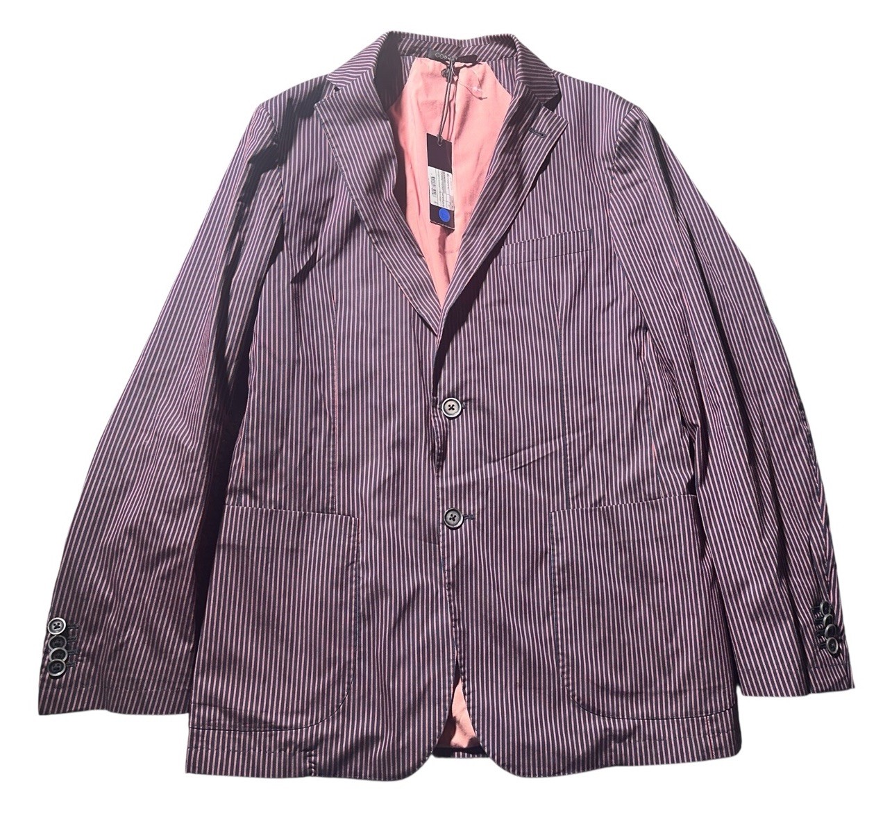 NEW Corneliani ID Men’s Striped Suit Jacket Blazer Size 50 US 40 NWT 