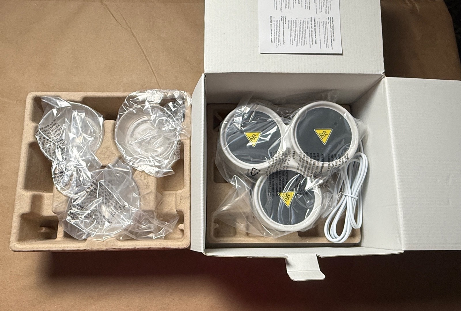 Scentsy Accord White Triple Wax Warmer 3 Dishes Retired New Open Box
