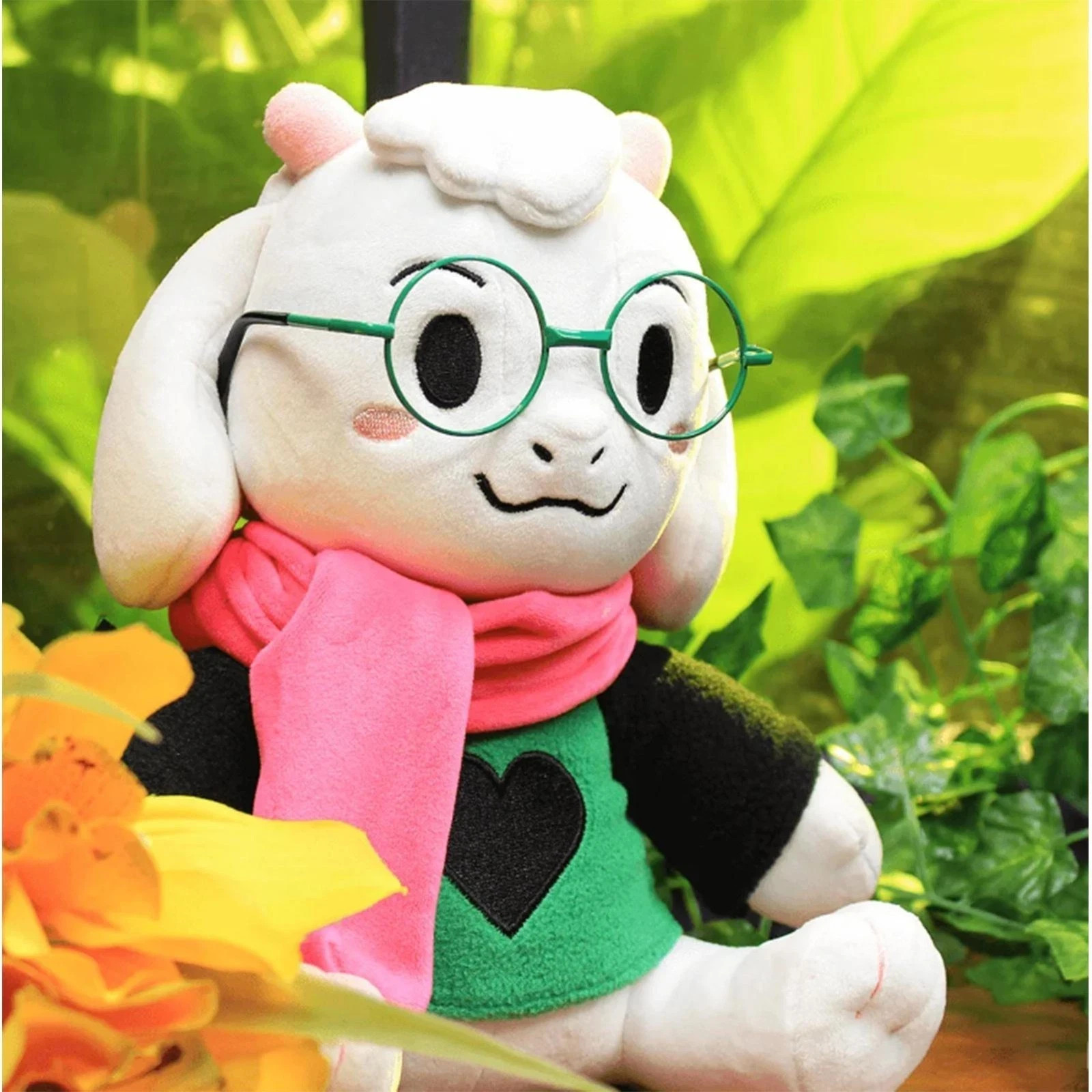 Deltarune Ralsei Plush With No Hat green Fur Glasses & Scarf Fashion Plush Toy Deltarune Ralsei Plush With No Hat green Fur Glasses & Scarf Fashion Plush Toy