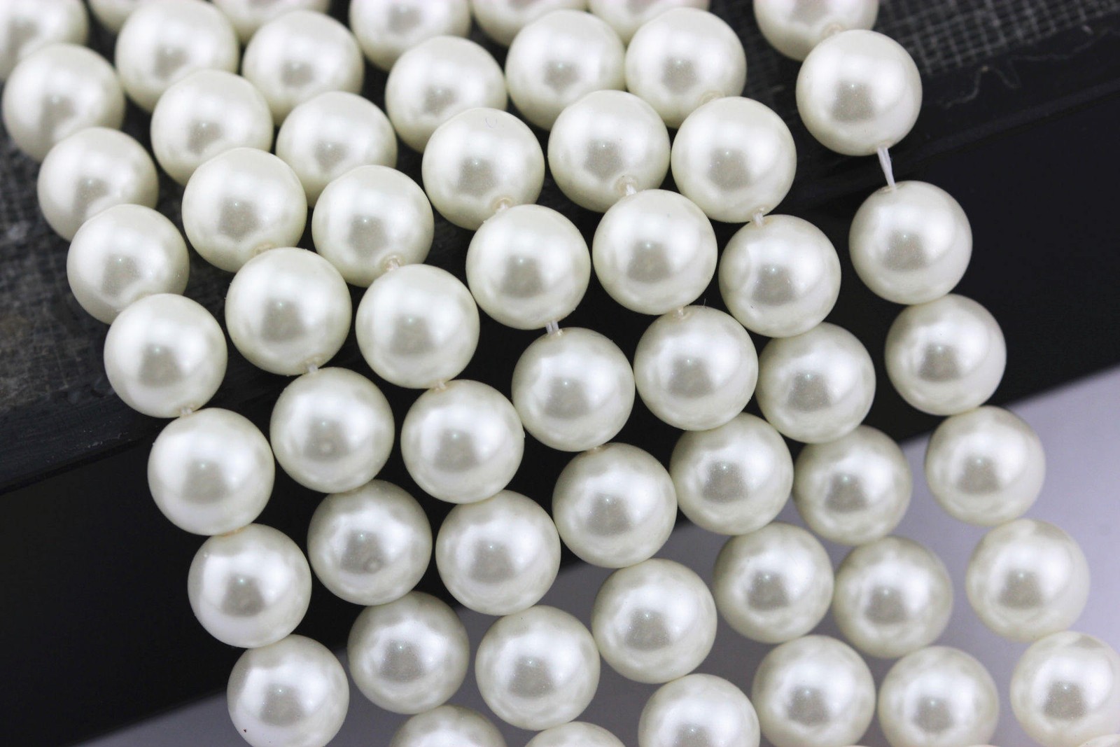 White Shell Pearl Smooth Round Beads 3mm 4mm 6mm 8mm 10mm 12mm 15.5\