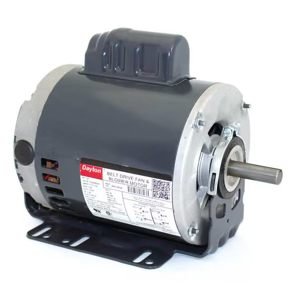 Capacitor-Start Belt Drive Motor, 1/2 , 115/208-230V AC Voltage, 56H Frame,